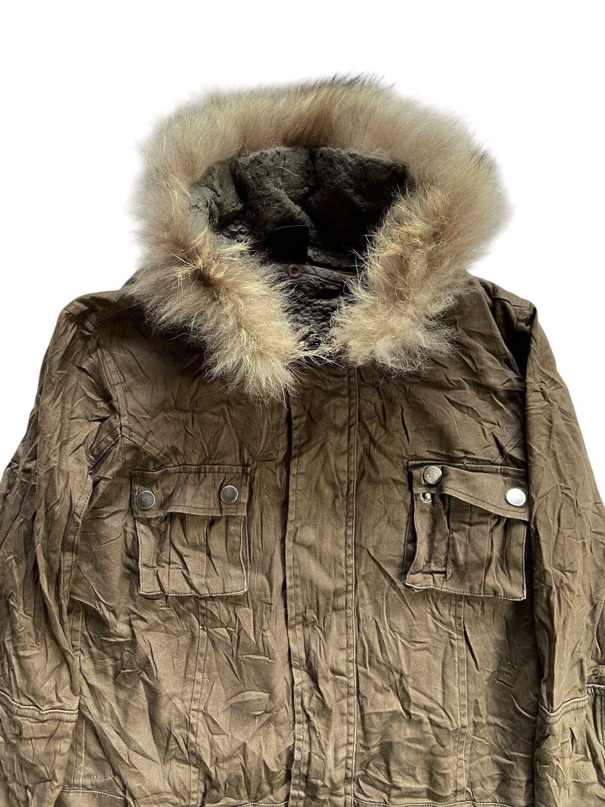 Japanese Brand JAPANESE BONDAGE SPLENDEUR FUR MULTI POCKET PUNK JACKET Size US S / EU 44-46 / 1 - 10 Thumbnail