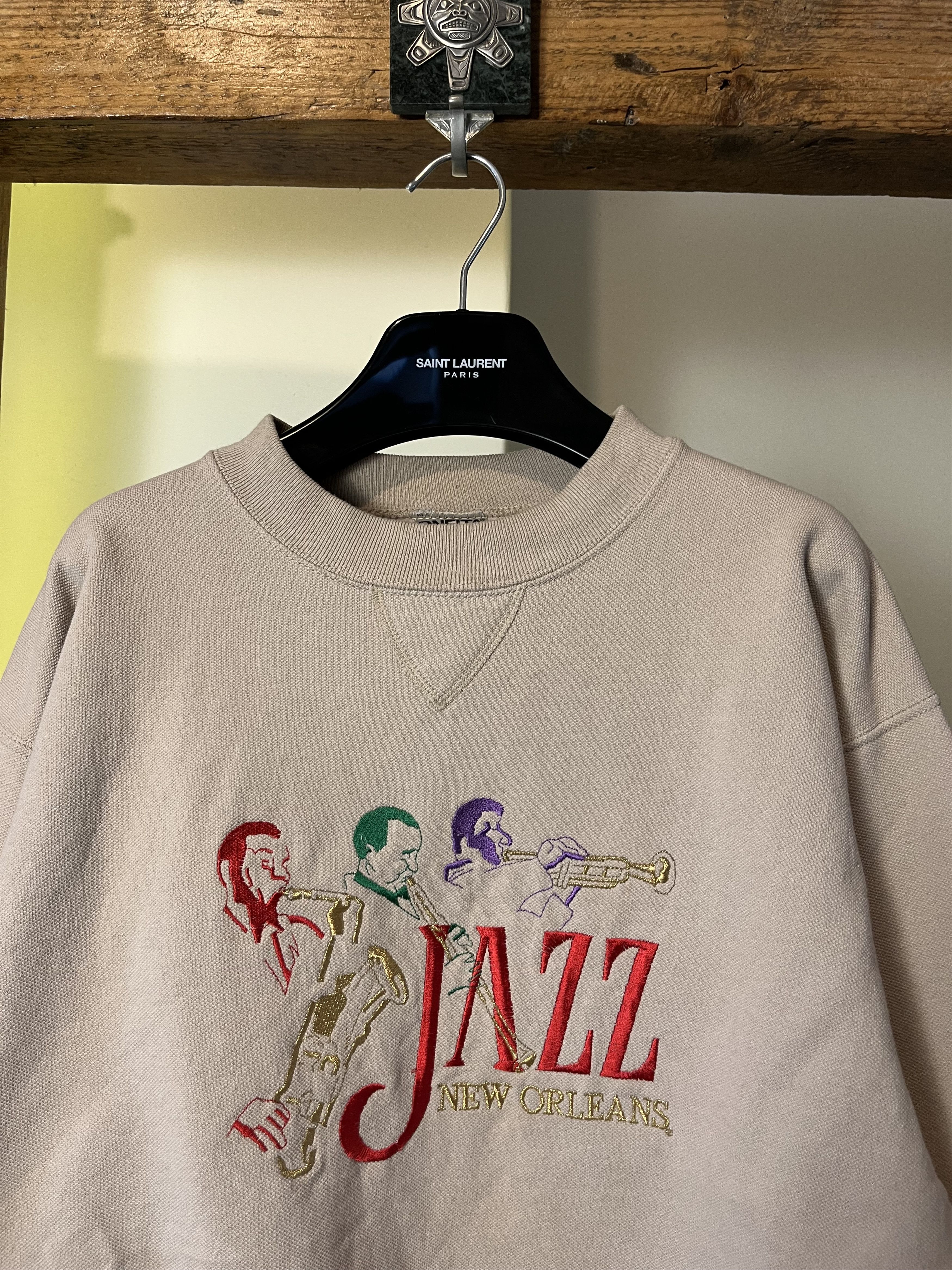 Vintage 90s Oneita New Orlean Jazz Festival Made in USA Size US L / EU 52-54 / 3 - 3 Thumbnail