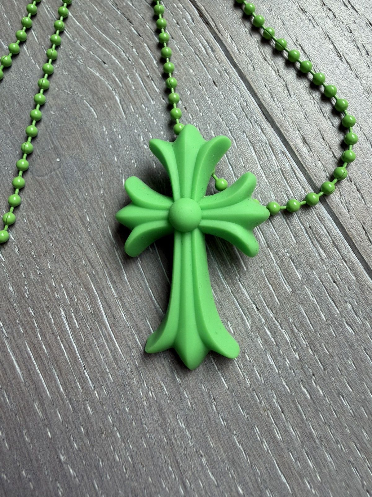 Chrome Hearts Chrome Hearts Silichrome Cross Necklace Size ONE SIZE - 2 Thumbnail