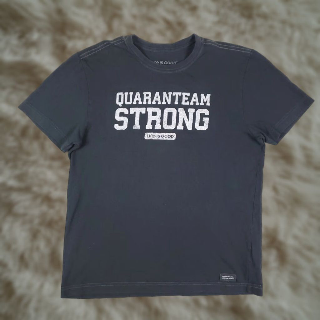 Life is Good LIFE IS GOOD Quaranteam Strong Black Short Sleeve T-Shirt Mens Size Small Size US S / EU 44-46 / 1 - 1 Thumbnail