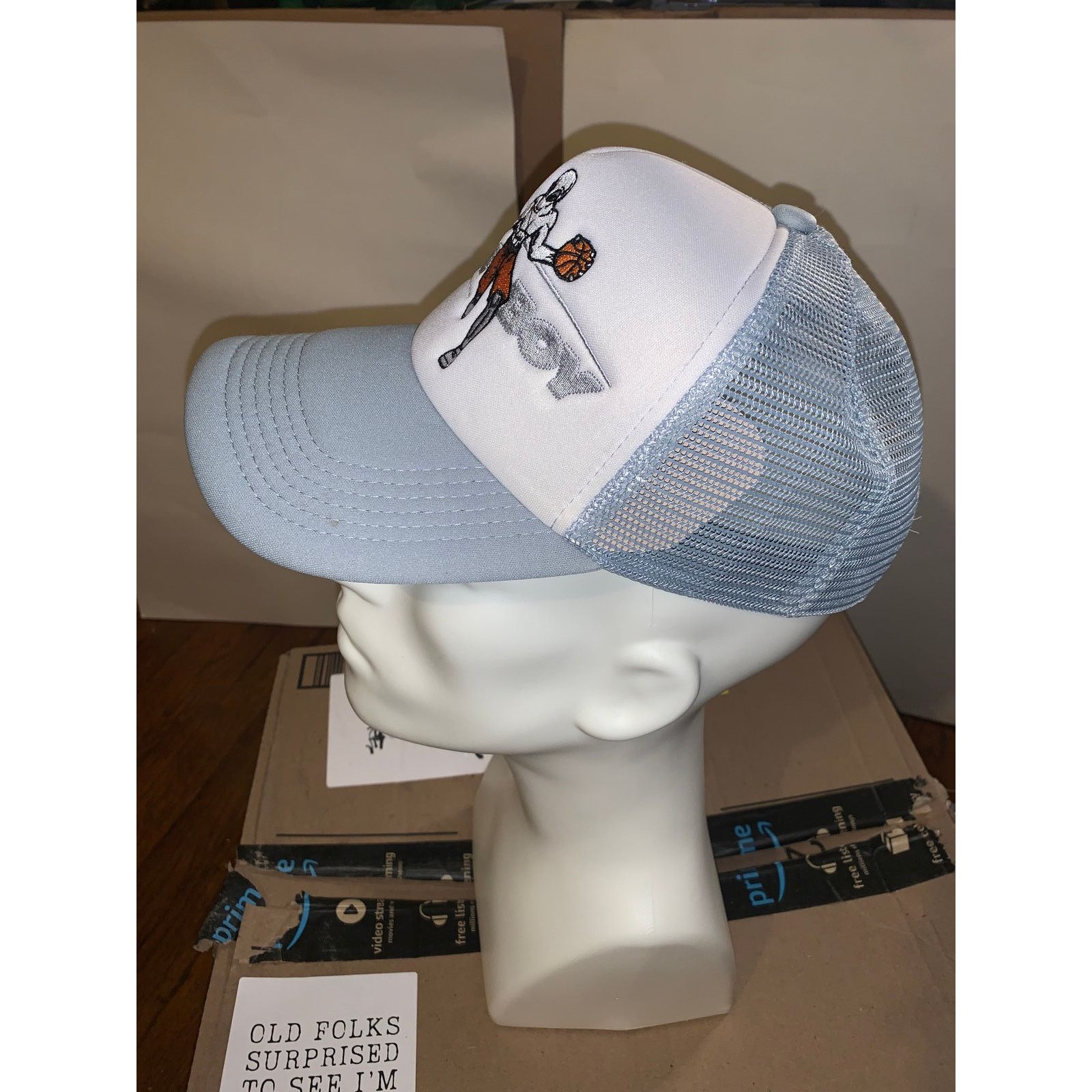 Other Space Cowboy Eternal A1 Alien Basketball Trucker Hat Grey Size ONE SIZE - 4 Thumbnail