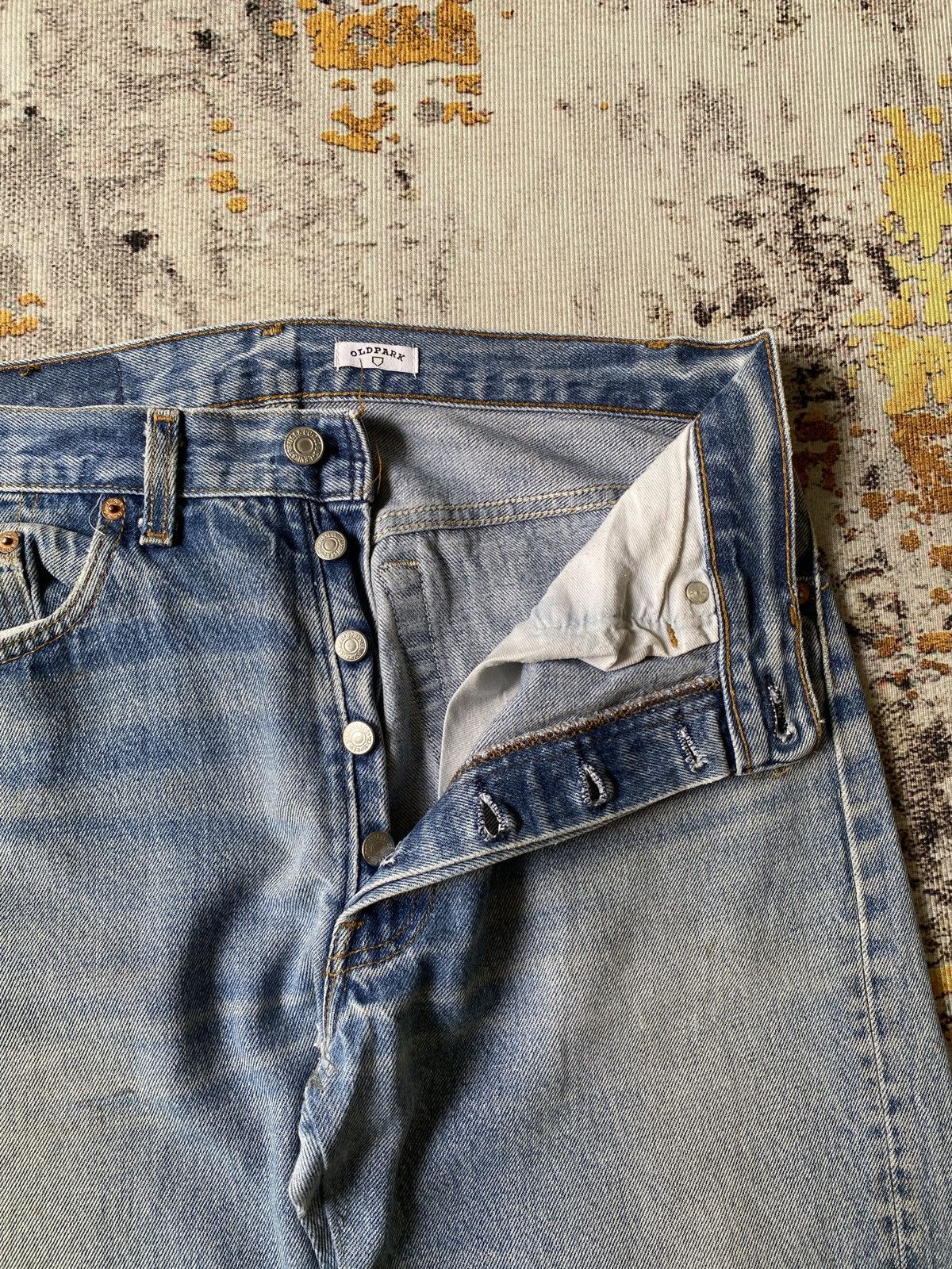 Old Park Levi’s X Oldpark Japan Reconstructed Distressed Denim Size US 30 / EU 46 - 13 Thumbnail