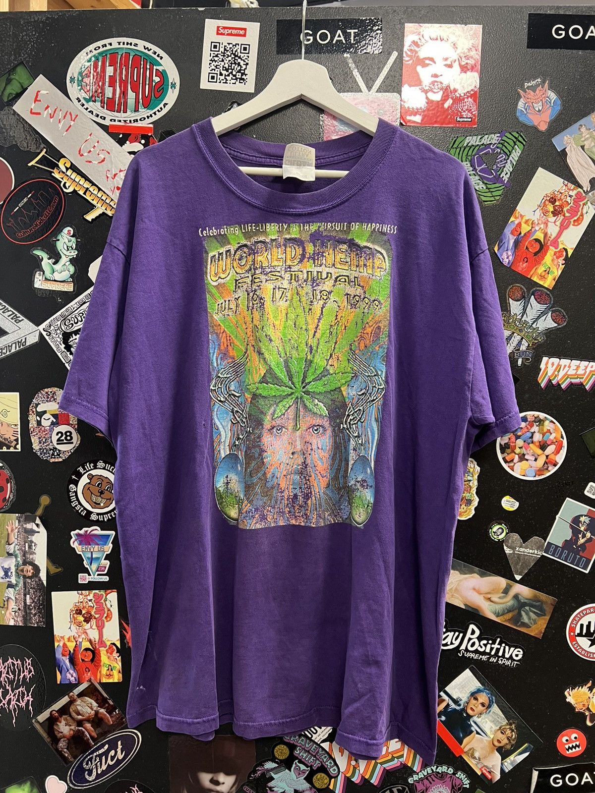 Vintage 1999 World Hemp Festival Weed Shirt