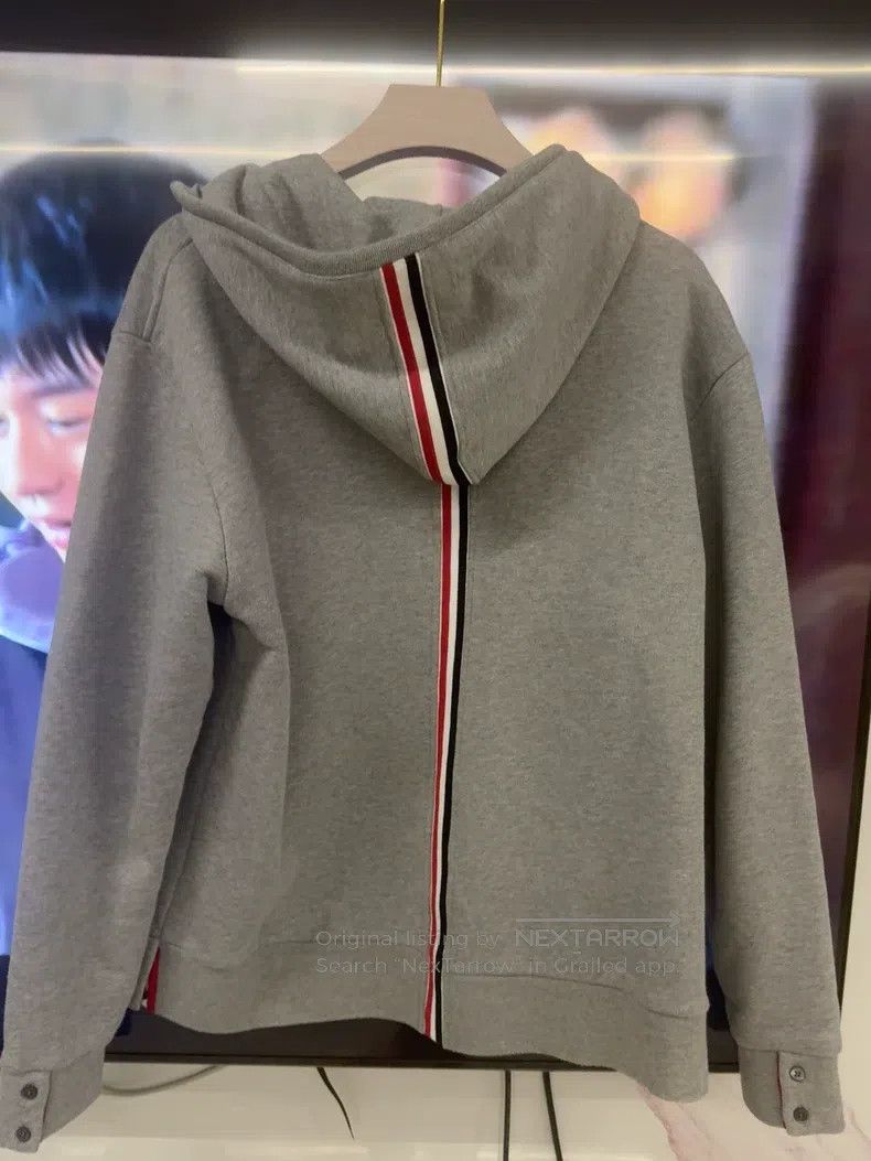Thom Browne Thom Browne Hooded Zip-Up Jacket Size US L / EU 52-54 / 3 - 5 Thumbnail