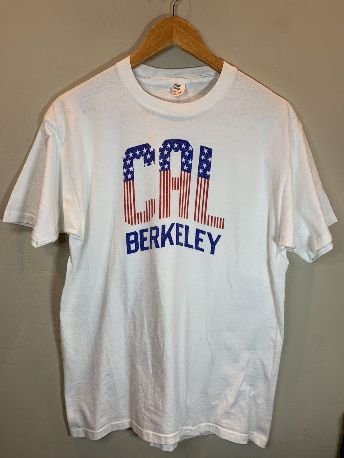 Vintage RARE Vintage 60s Cal UC Berkeley College Single Stitch Shirt Size US L / EU 52-54 / 3 - 1 Thumbnail