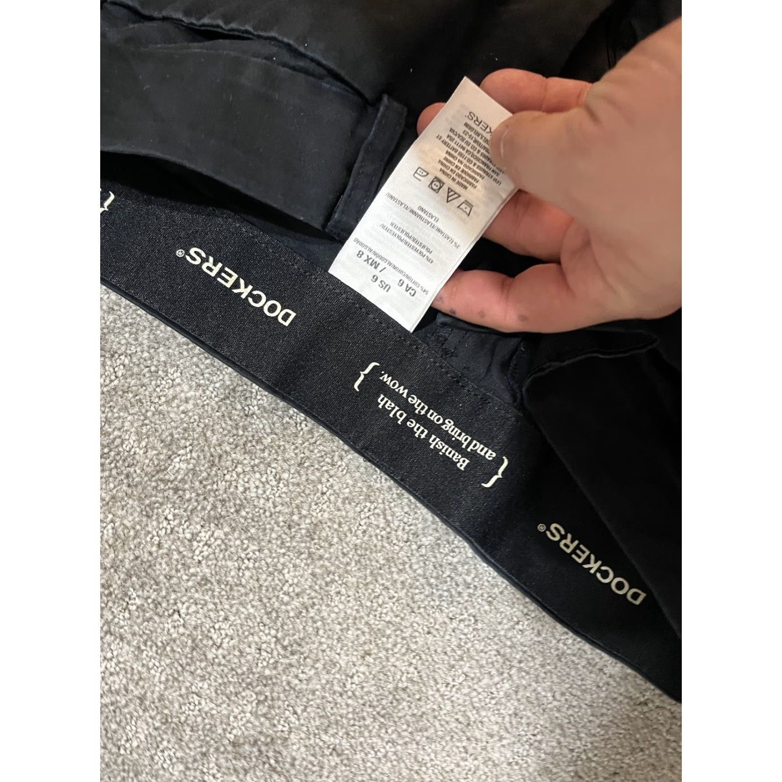 Dockers DOCKERS Women Capri Fit Cropped Pant Black Size 6 Capri Pants Womens Straight Leg Crop 6 Black Size 28" / US 6 / IT 42 - 4 Thumbnail