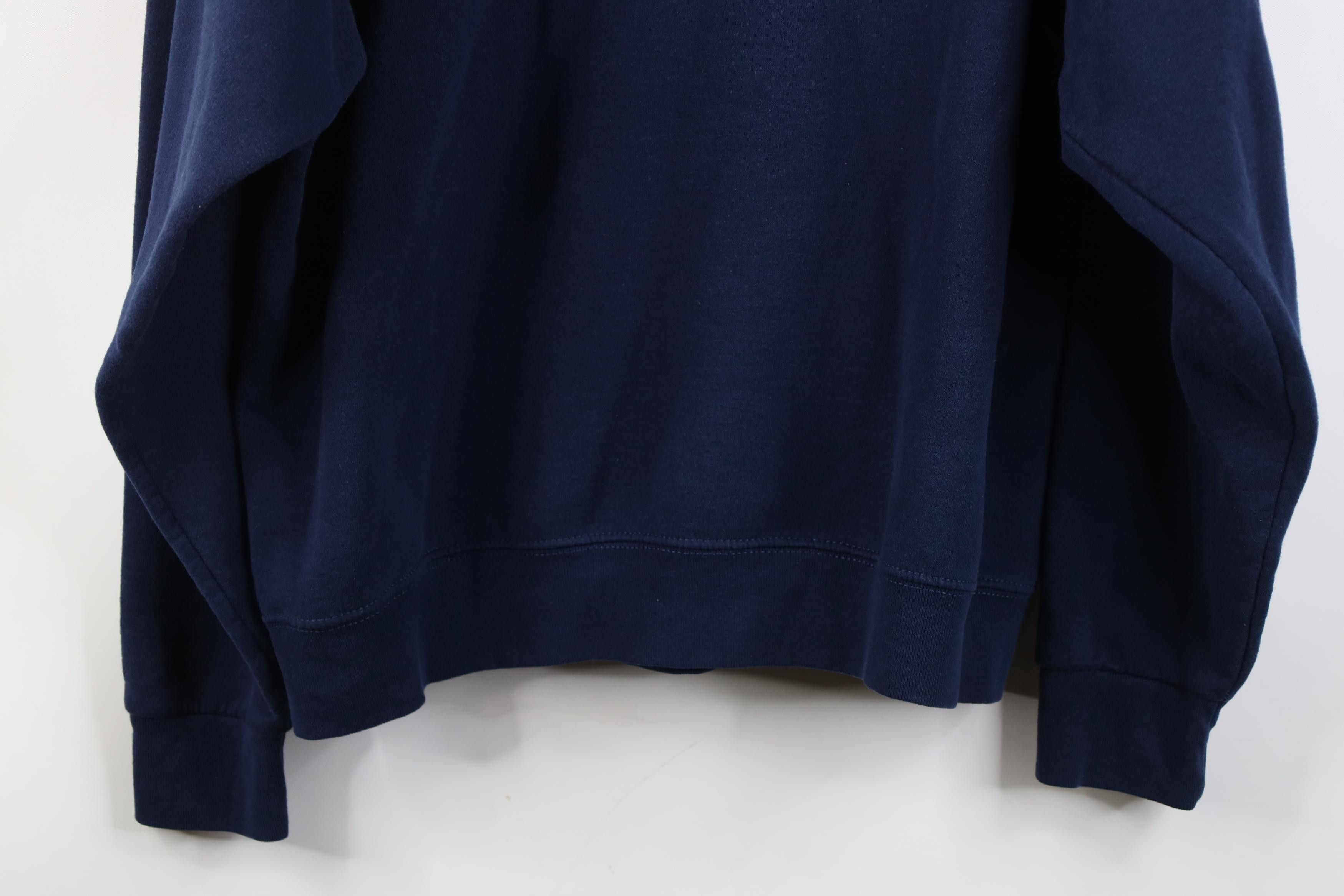 Vintage Vintage 90s University of Michigan Hoodie Sweatshirt Blue Size US L / EU 52-54 / 3 - 13 Thumbnail