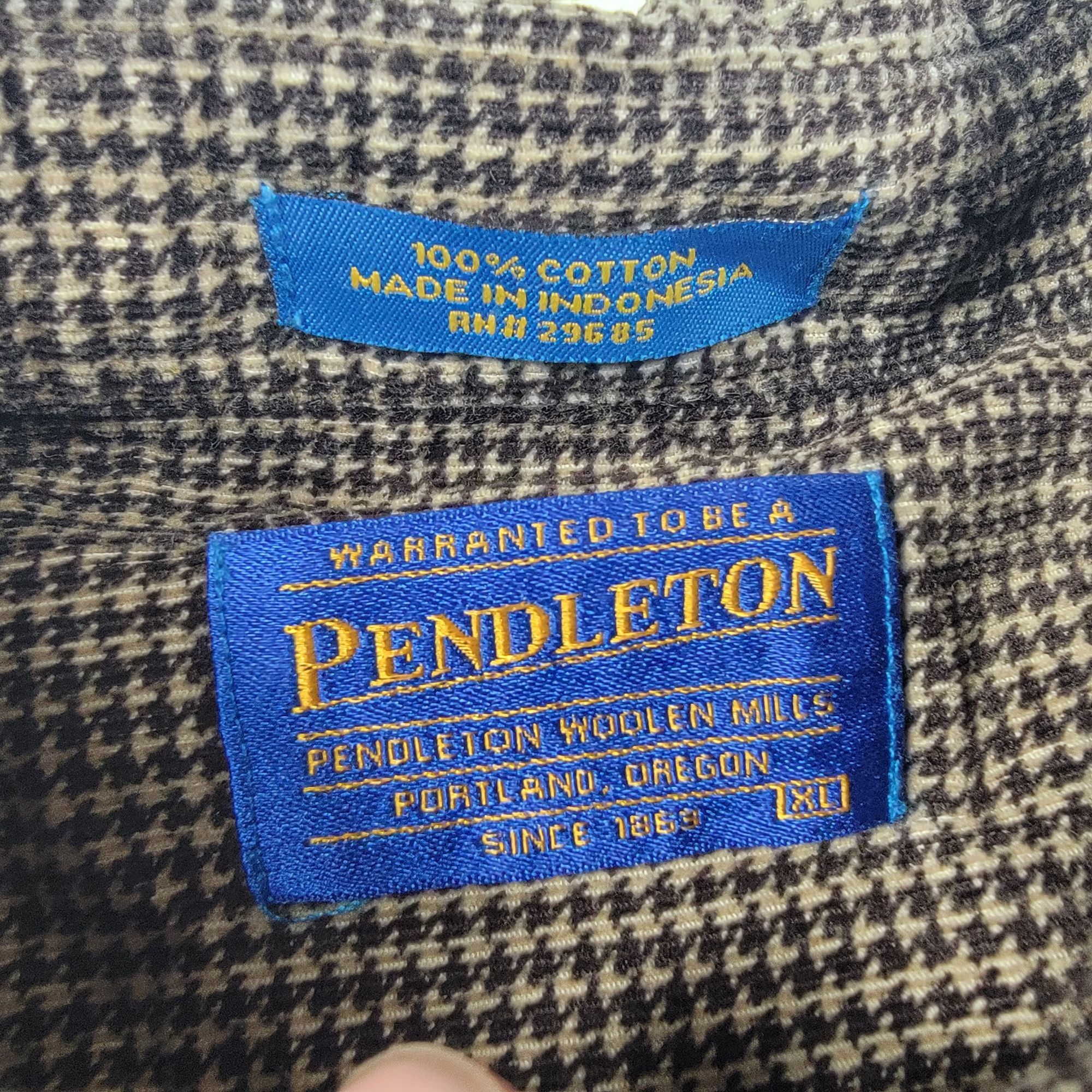 Pendleton Pendleton Mens XL Brown Long Sleeve Button Down Shirt Casual Size US XL / EU 56 / 4 - 3 Thumbnail