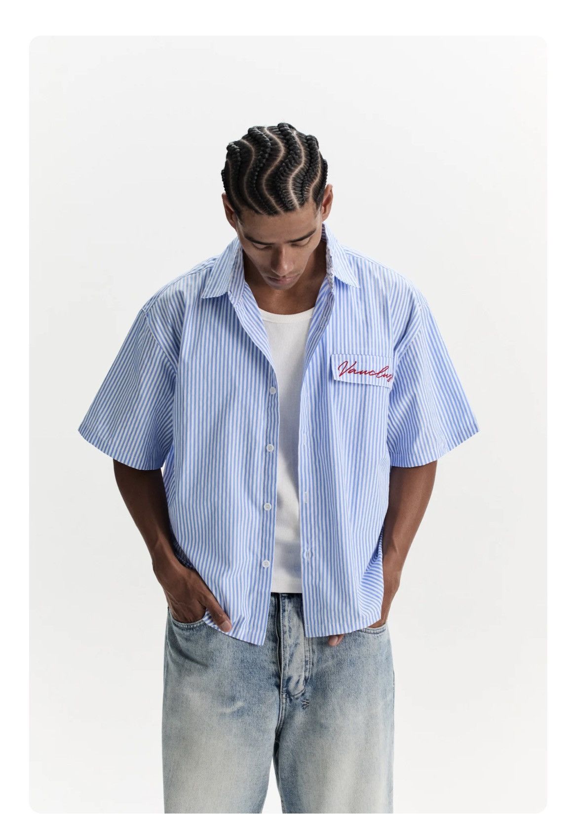 Other Vaucluse Studios Striped Signature Short Sleeve Shirt Size US L / EU 52-54 / 3 - 2 Thumbnail