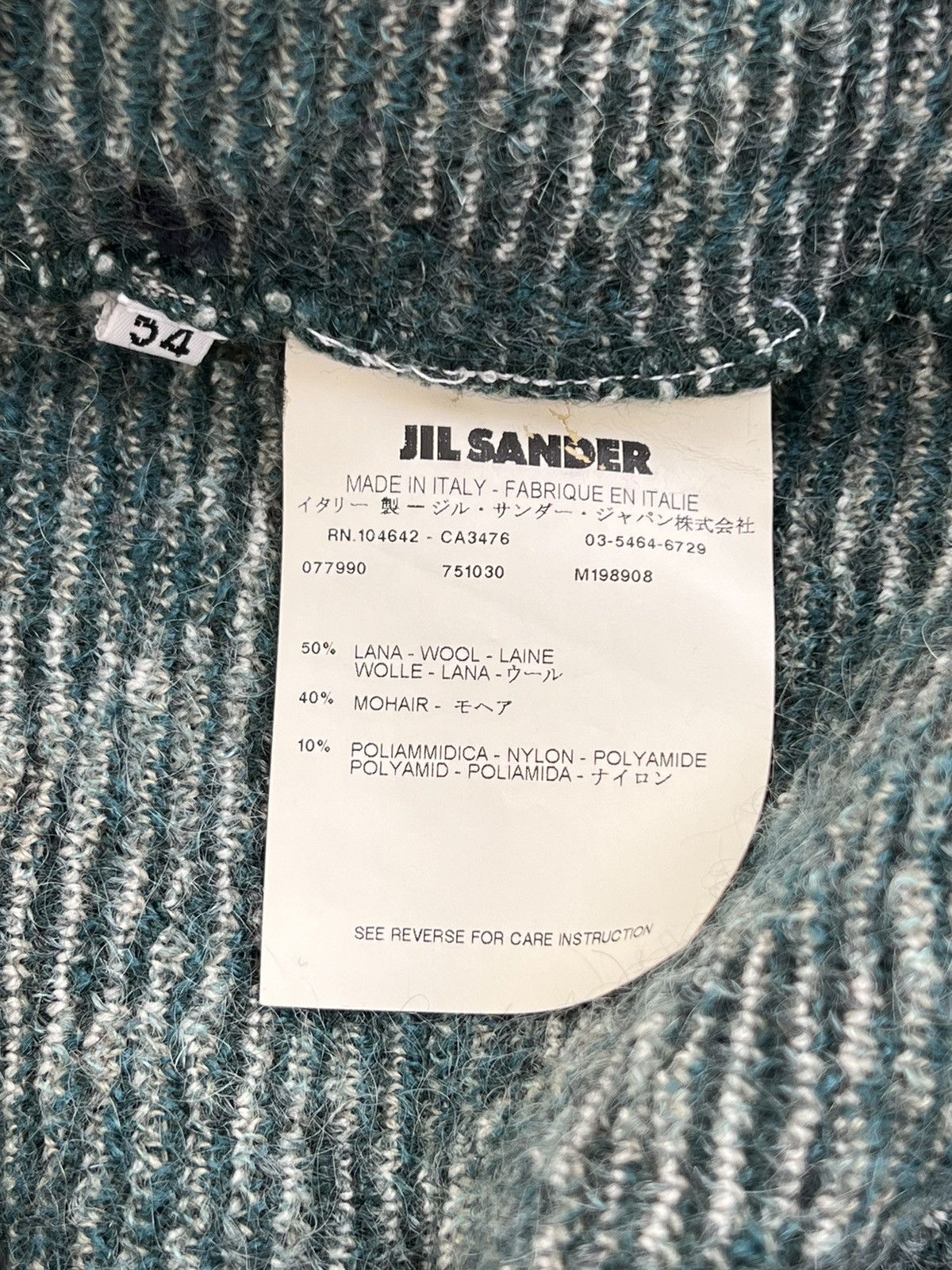 Jil Sander AW/08 Jil Sander Mohair Marble Sweater Size US L / EU 52-54 / 3 - 10 Thumbnail