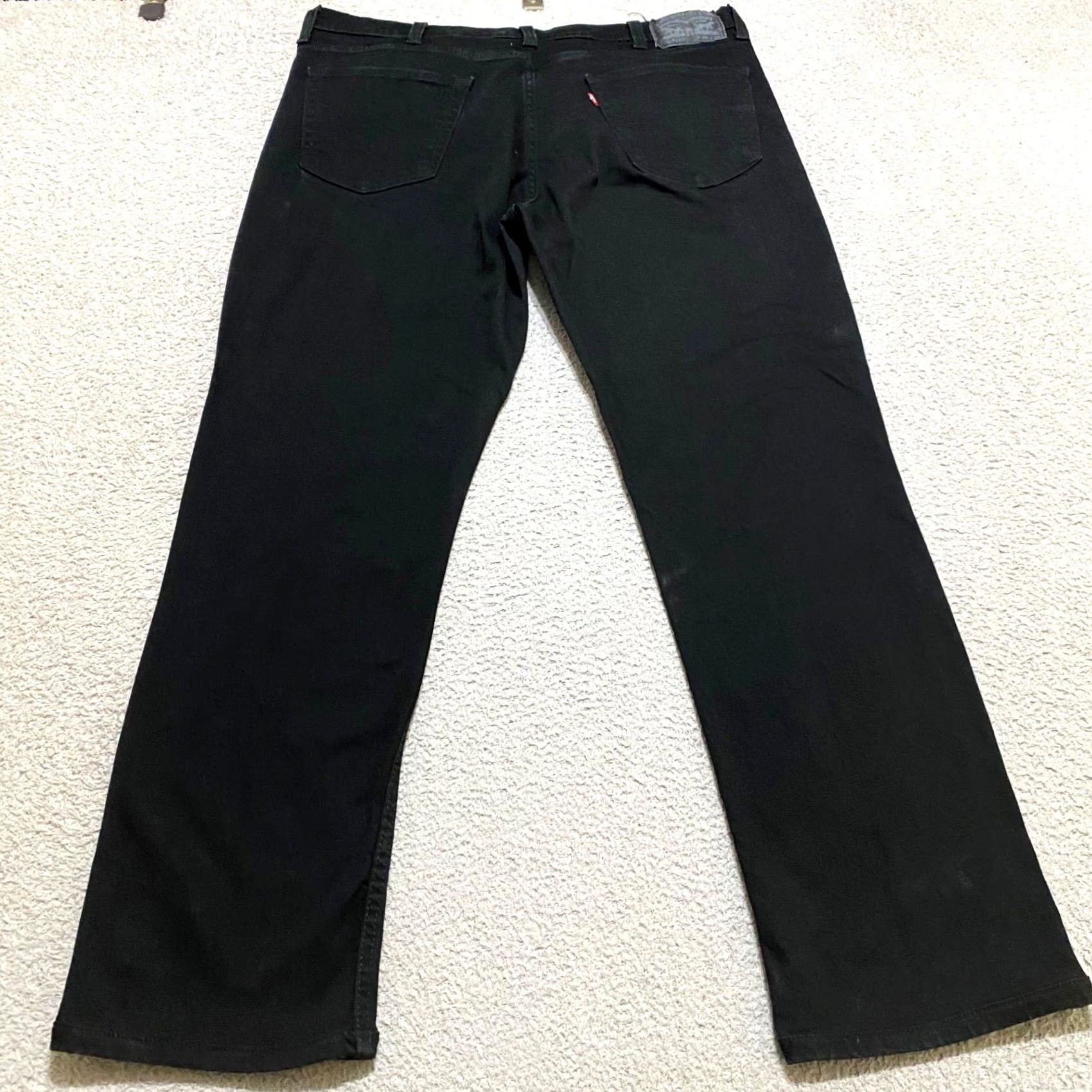Levi's Levi's 511 Jeans Slim Mens 40x32 Black Denim Dark Wash Straight Mid Rise 5-Pocket Logo Stretch Size US 40 / EU 56 - 2 Thumbnail