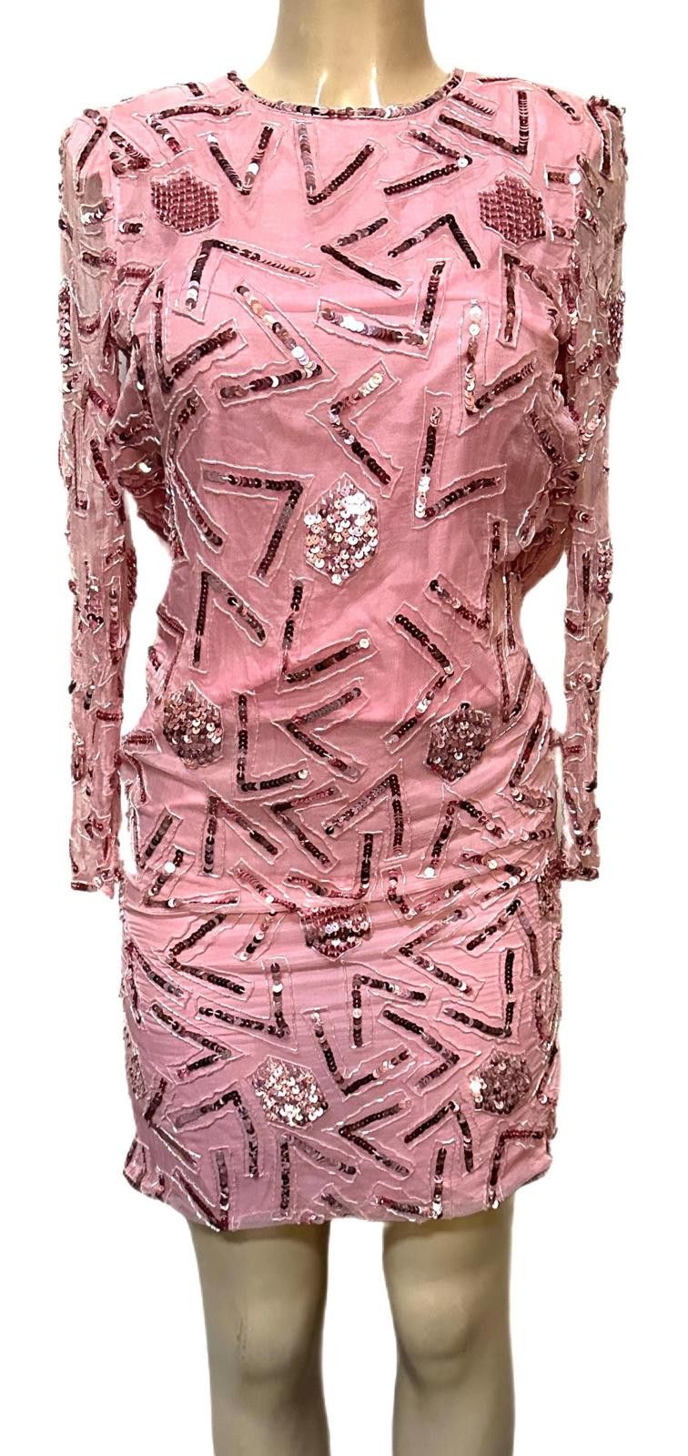 Other Sequin Pink Dress size 10 Size L / US 10 / IT 46 - 1 Preview