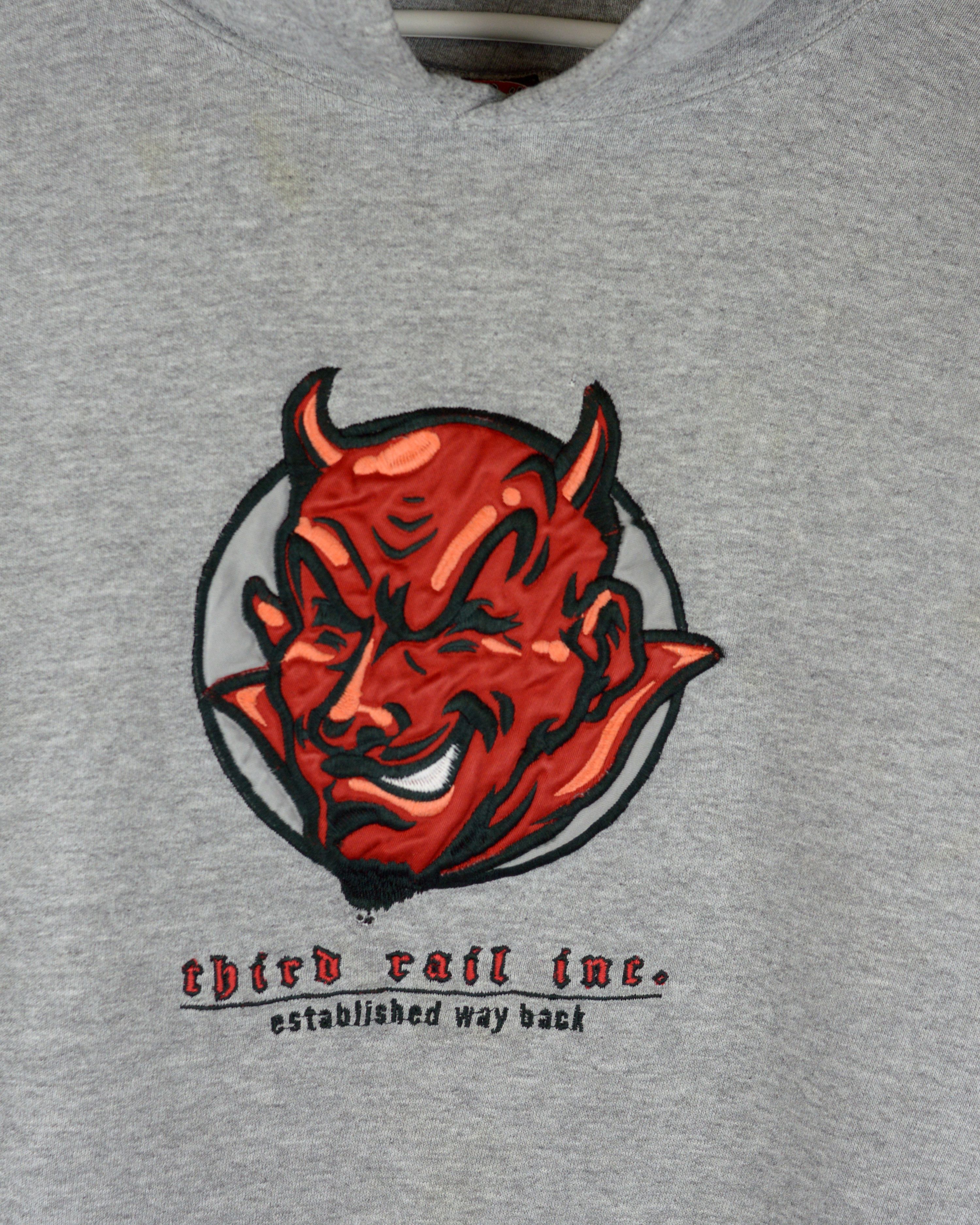 Vintage Vintage Third Rail Inc Devil Applique hoodie Size US L / EU 52-54 / 3 - 2 Thumbnail