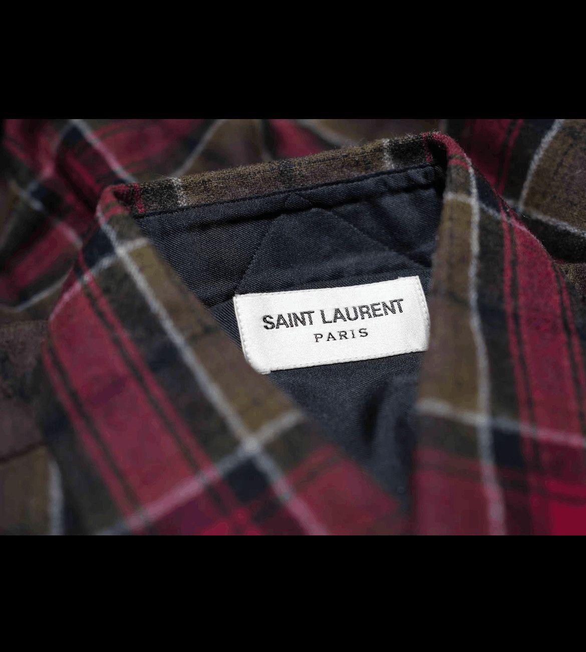 Saint Laurent Paris Sz 37 Saint Laurent Paris 13AW Runway OS Plaid Shirt Size US S / EU 44-46 / 1 - 3 Thumbnail