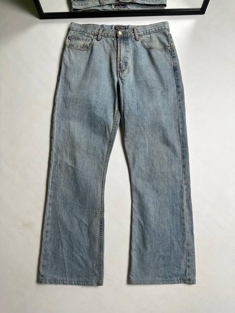 Polo Ralph Lauren Vintage Polo Ralph Lauren Washed Dirty Baggy Jeans USA Size US 34 / EU 50 - 7 Thumbnail