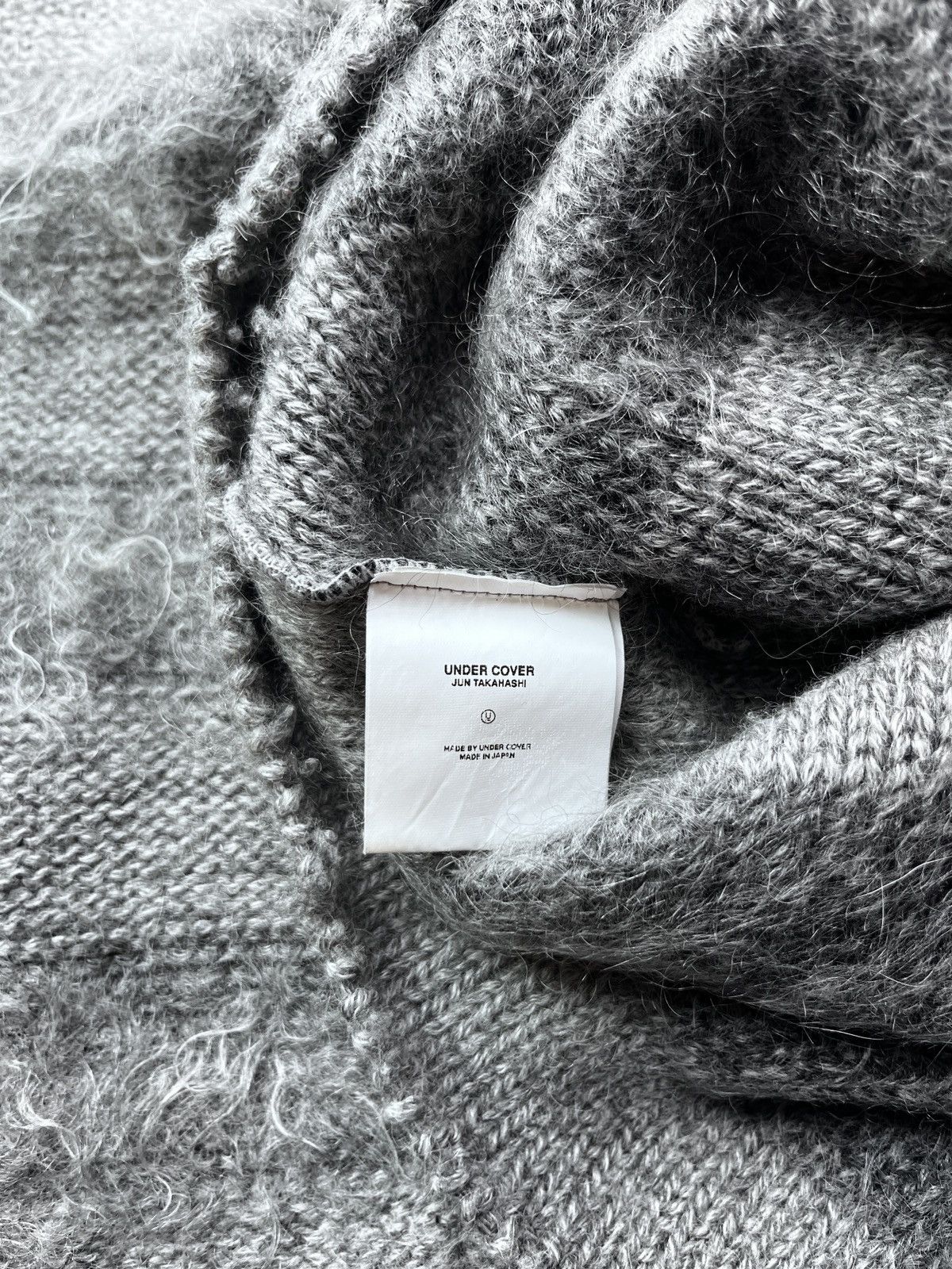Jun Takahashi Undercover AW03’ Paperdoll grey striped mohair Size US M / EU 48-50 / 2 - 5 Thumbnail
