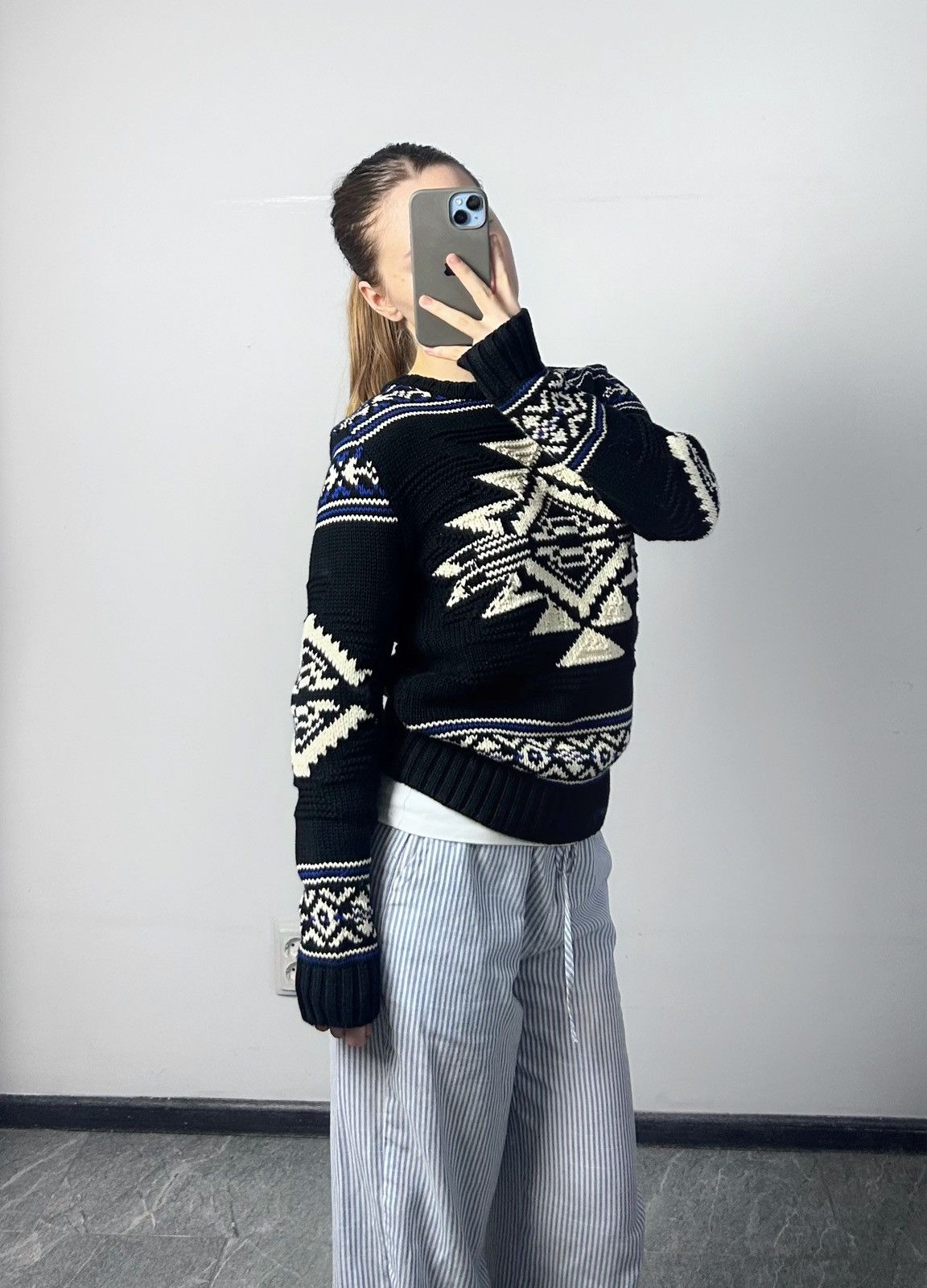 Polo Ralph Lauren Vintage Polo Ralph Lauren Native Crewneck Ski Sweater small Size S / US 4 / IT 40 - 5 Thumbnail