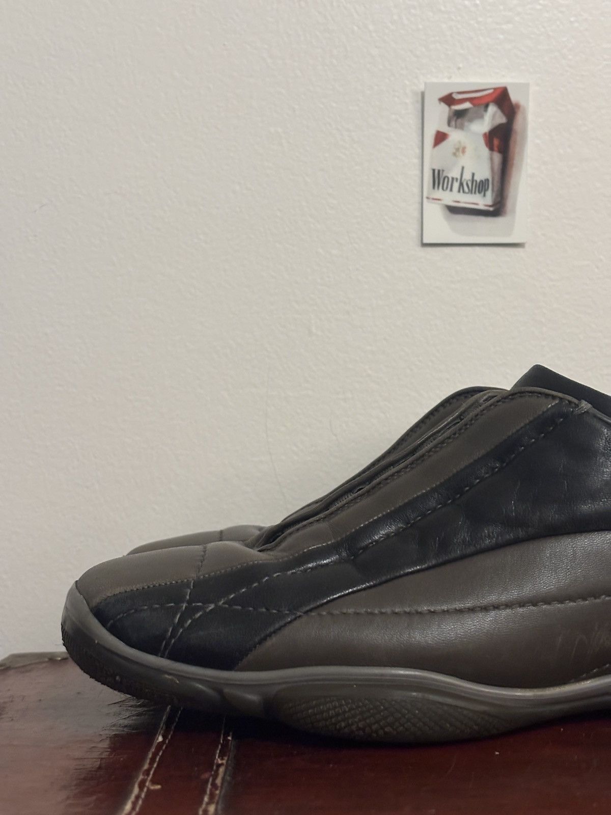 Prada Prada Square Toe Leather Luxury Bowling-like Trainers Size US 9 / EU 42 - 12 Thumbnail