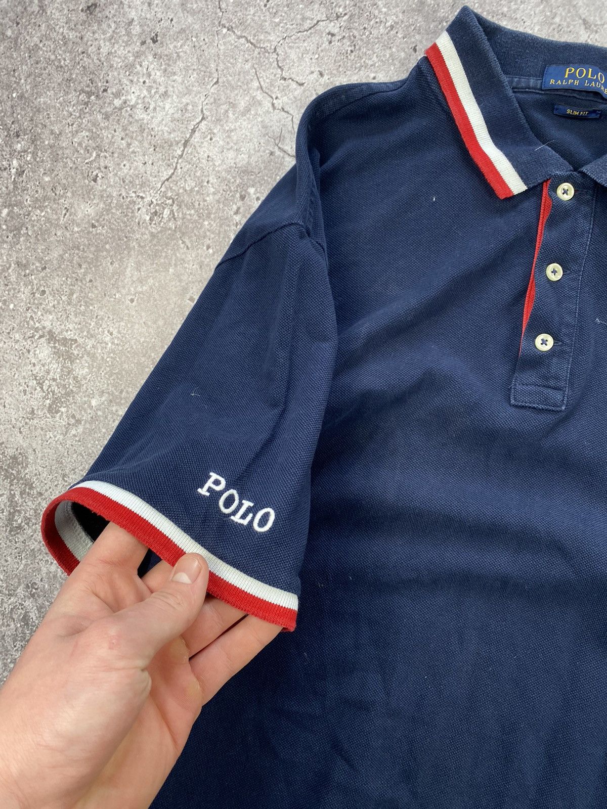 Polo Ralph Lauren × Vintage Vintage 2000s Polo Ralph Lauren Striped Polo Shirt XL-XXL Size US XXL / EU 58 / 5 - 3 Thumbnail
