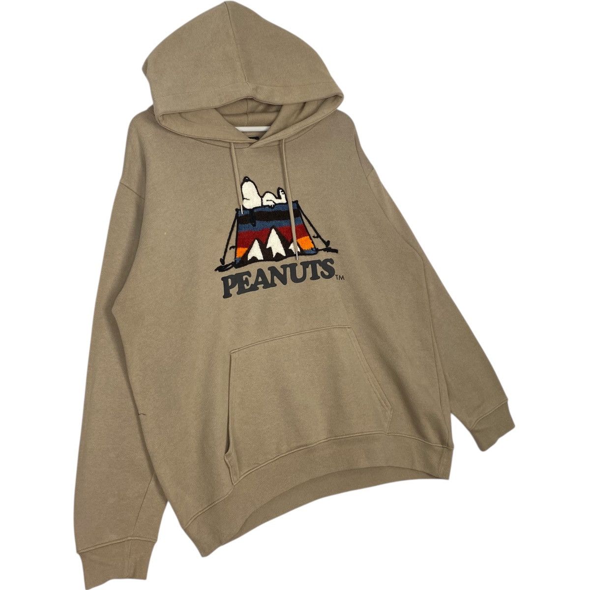 Vintage Vintage Peanuts Snoooy Hoodie Sweater Brown Big Logo Size XL Size US XL / EU 56 / 4 - 3 Thumbnail