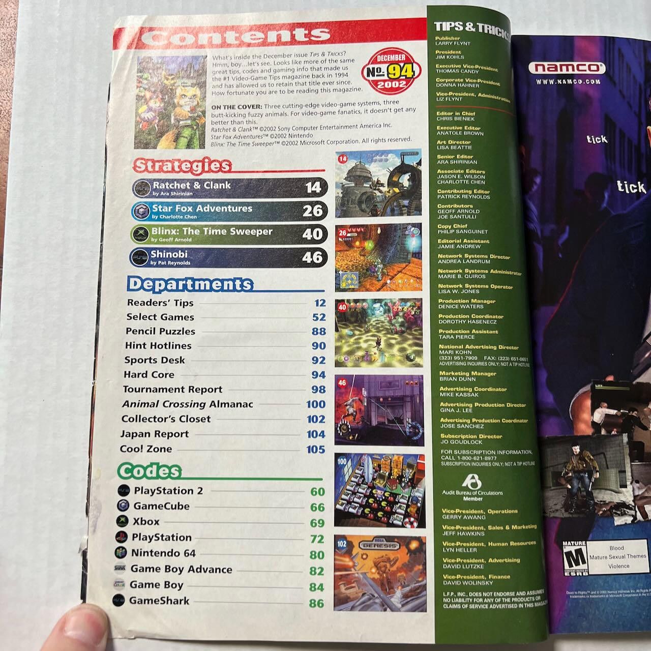 Nintendo VTG Tips & Tricks Magazine #94 DEC 2002 STAR FOX Cover RARE Size ONE SIZE - 8 Thumbnail