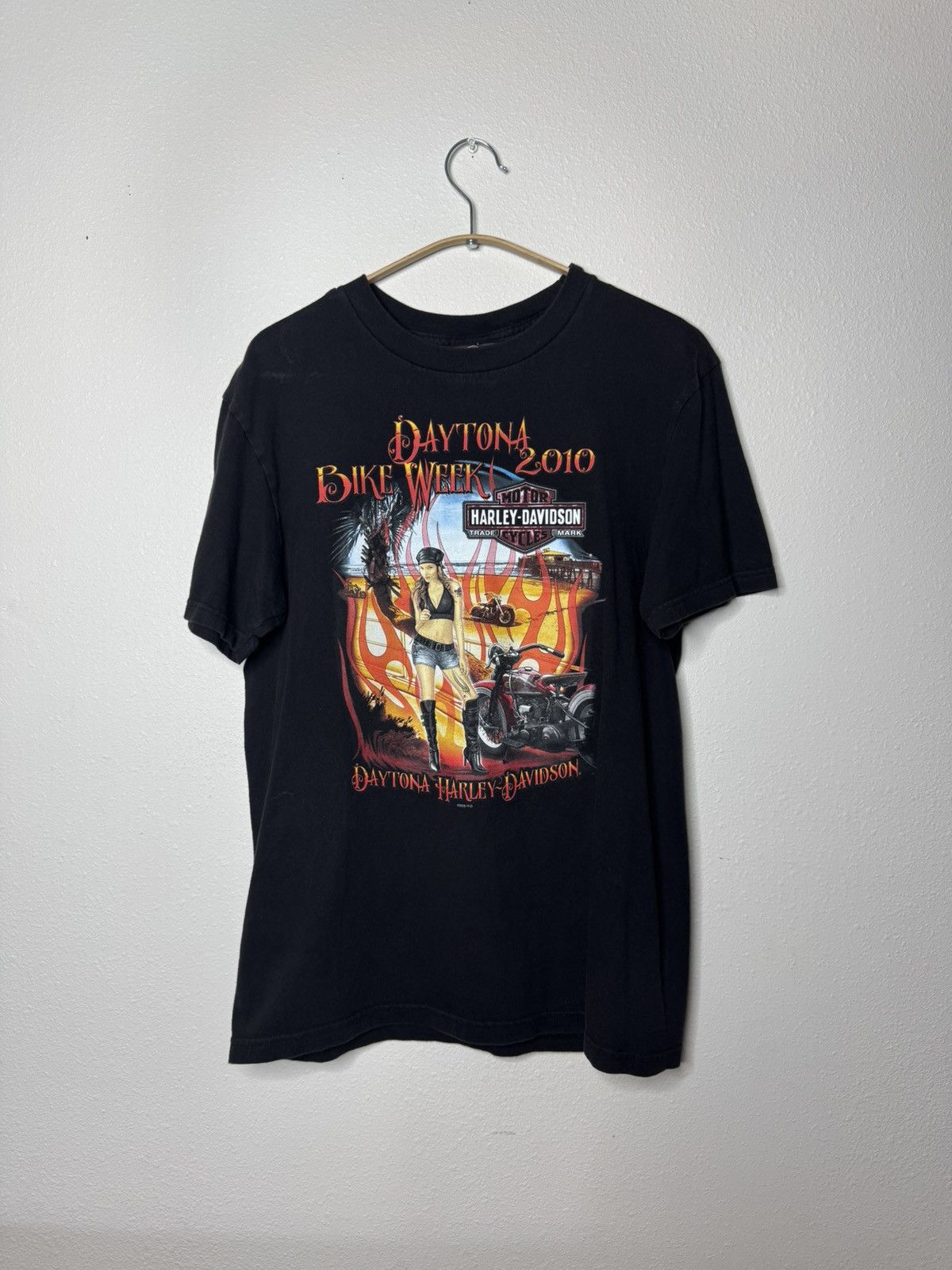Vintage Daytona Beach Florida Bike Week 2010 Harley-Davidson Y2K Size US M / EU 48-50 / 2 - 1 Thumbnail