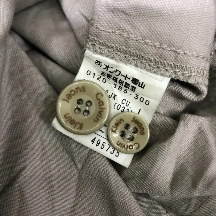 Calvin Klein Vtg CK CALVIN KLEIN Jeans 3 Button Cotton Blazer Coat Size L / US 10 / IT 46 - 5 Thumbnail