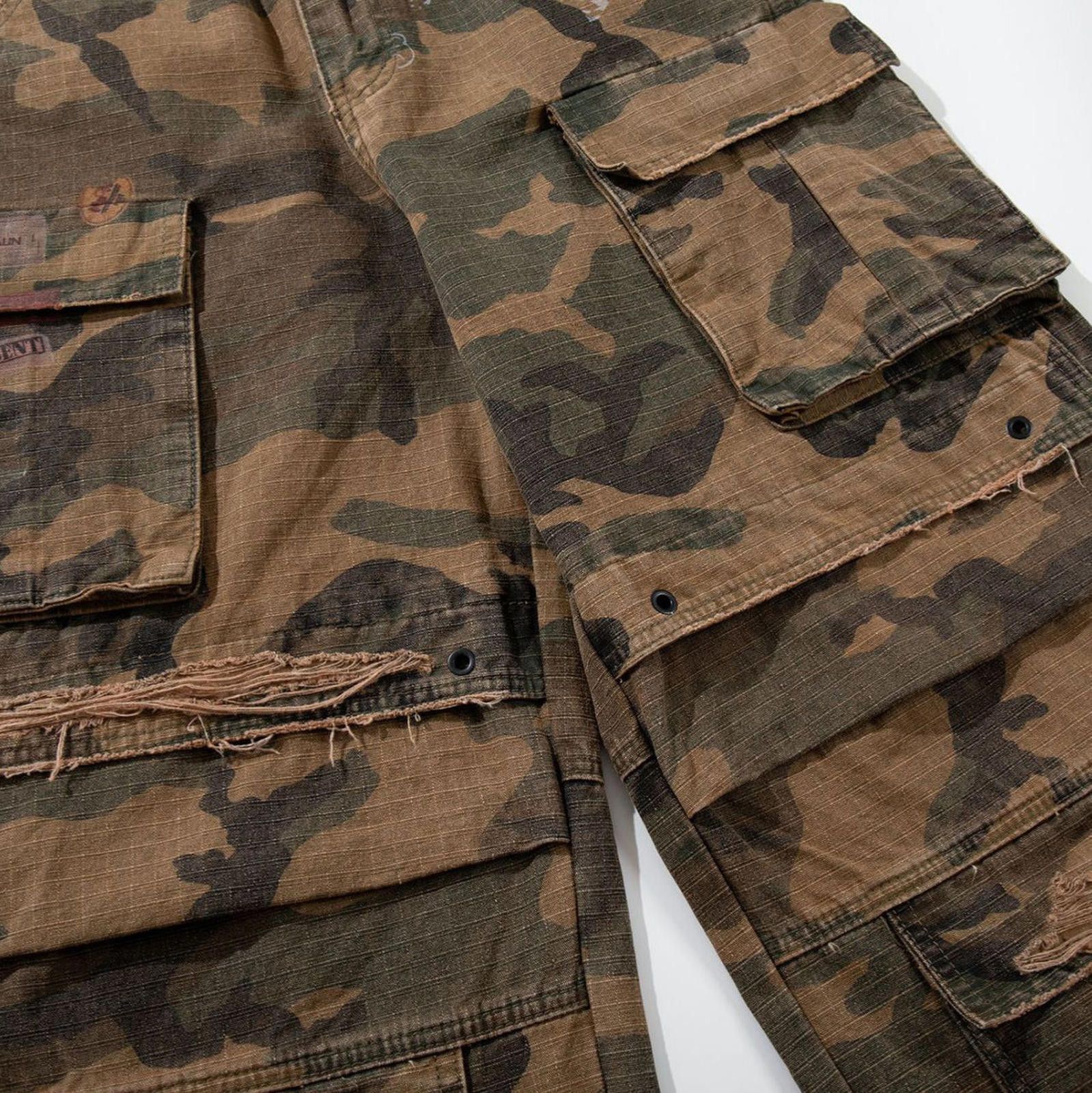 Other Camo Cargo Casual Pants Utility Wide-Leg Trousers Size US 32 / EU 48 - 3 Thumbnail