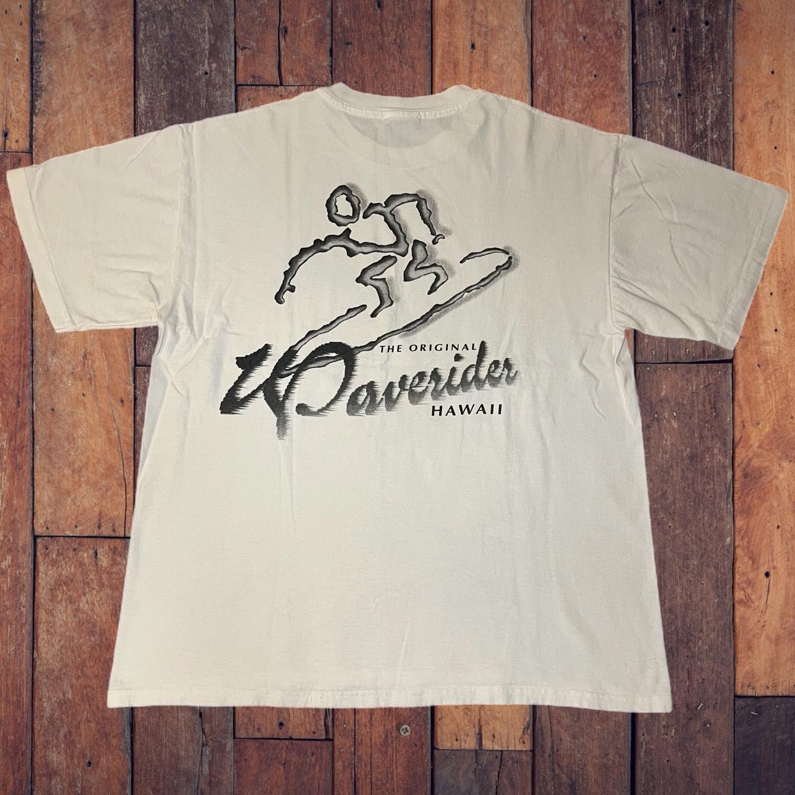 Hanes 90s/00s Hanes Heavyweight Waverider Hawaii Surfer Tee Size US L / EU 52-54 / 3 - 1 Thumbnail