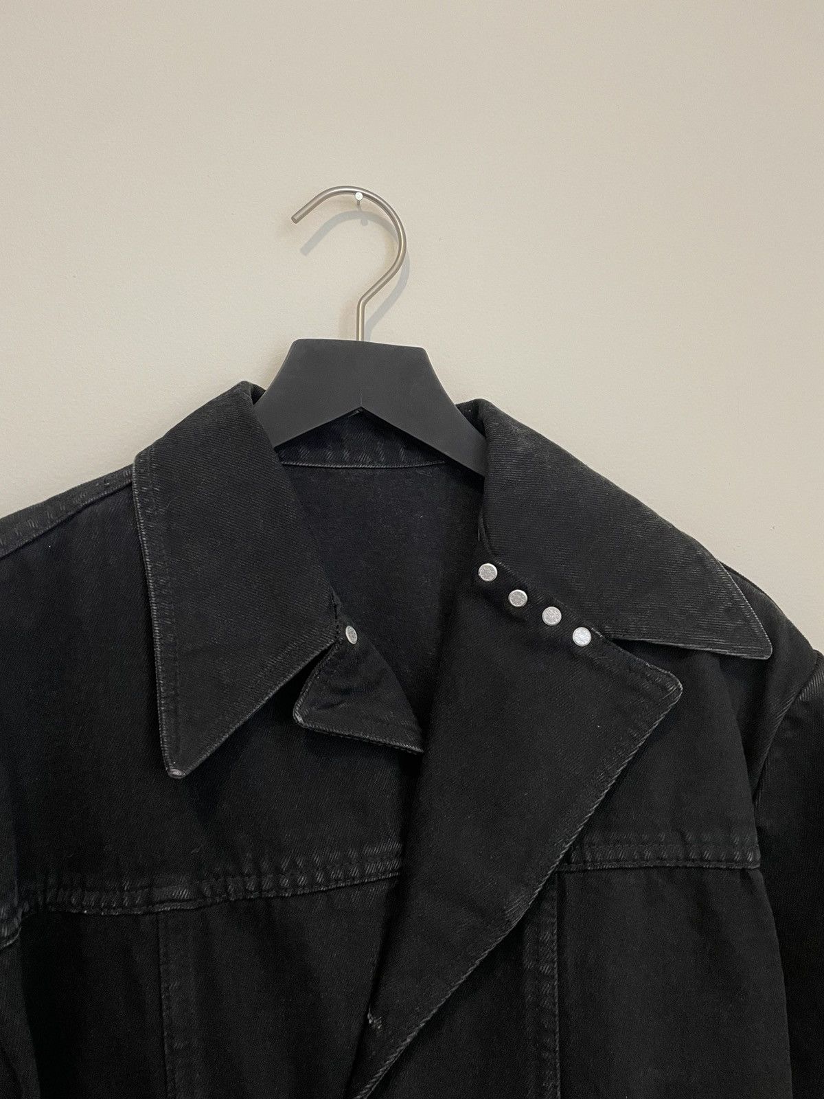 Other Sofia Metsoviti AW 2016 Black Denim Jacket Size US M / EU 48-50 / 2 - 2 Thumbnail