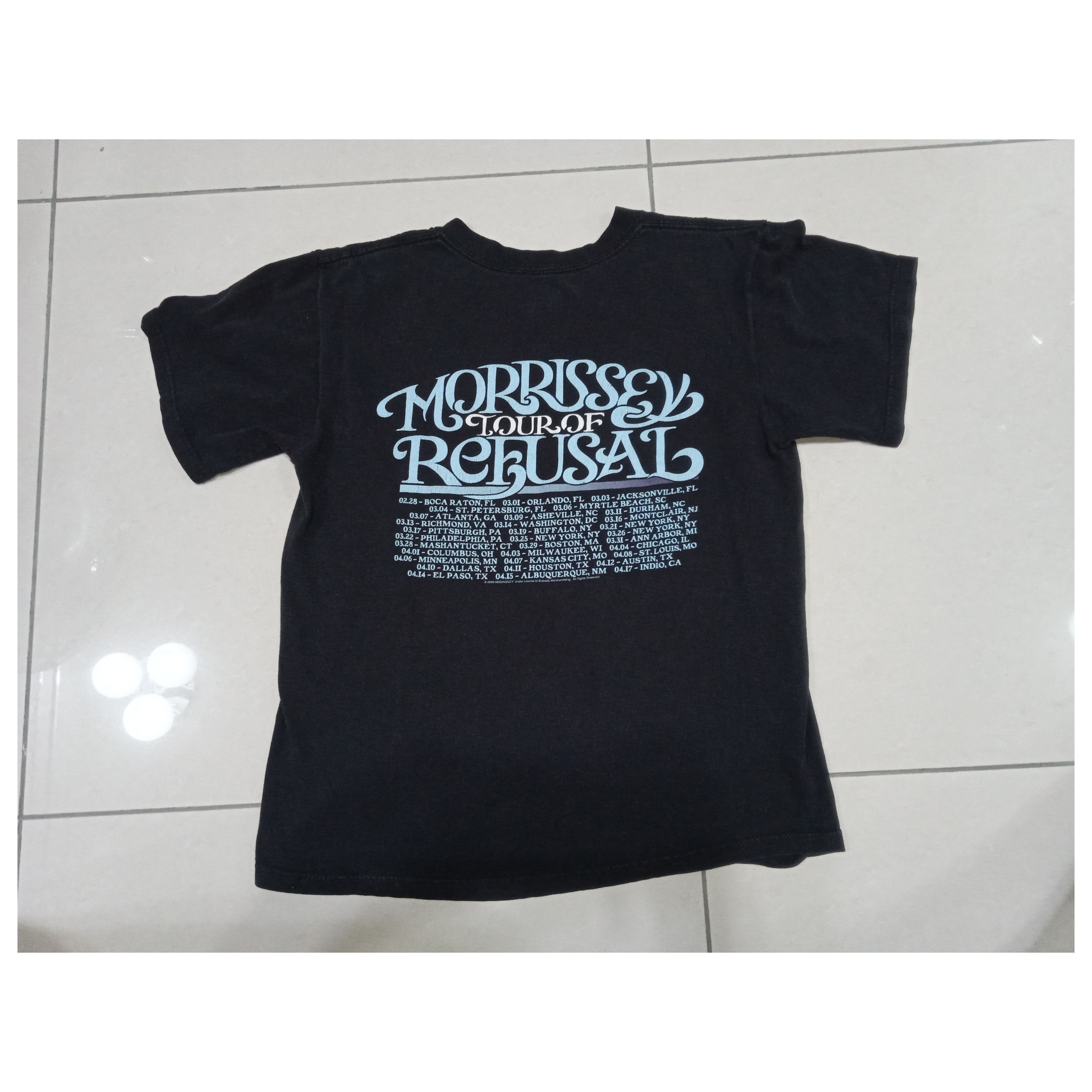 Band Tees × Vintage Vintage 2000s Morrissey Tour of Refusal T-Shirt Y2K Size US L / EU 52-54 / 3 - 2 Thumbnail