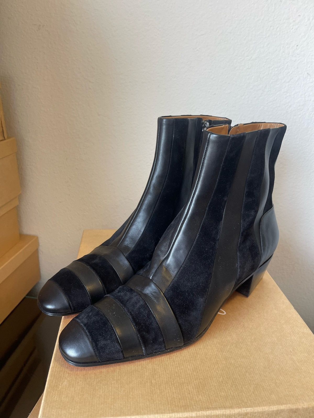 Christian Louboutin Christian Louboutin Leather and Suede Chelsea Boots Size US 12 / EU 45 - 3 Thumbnail