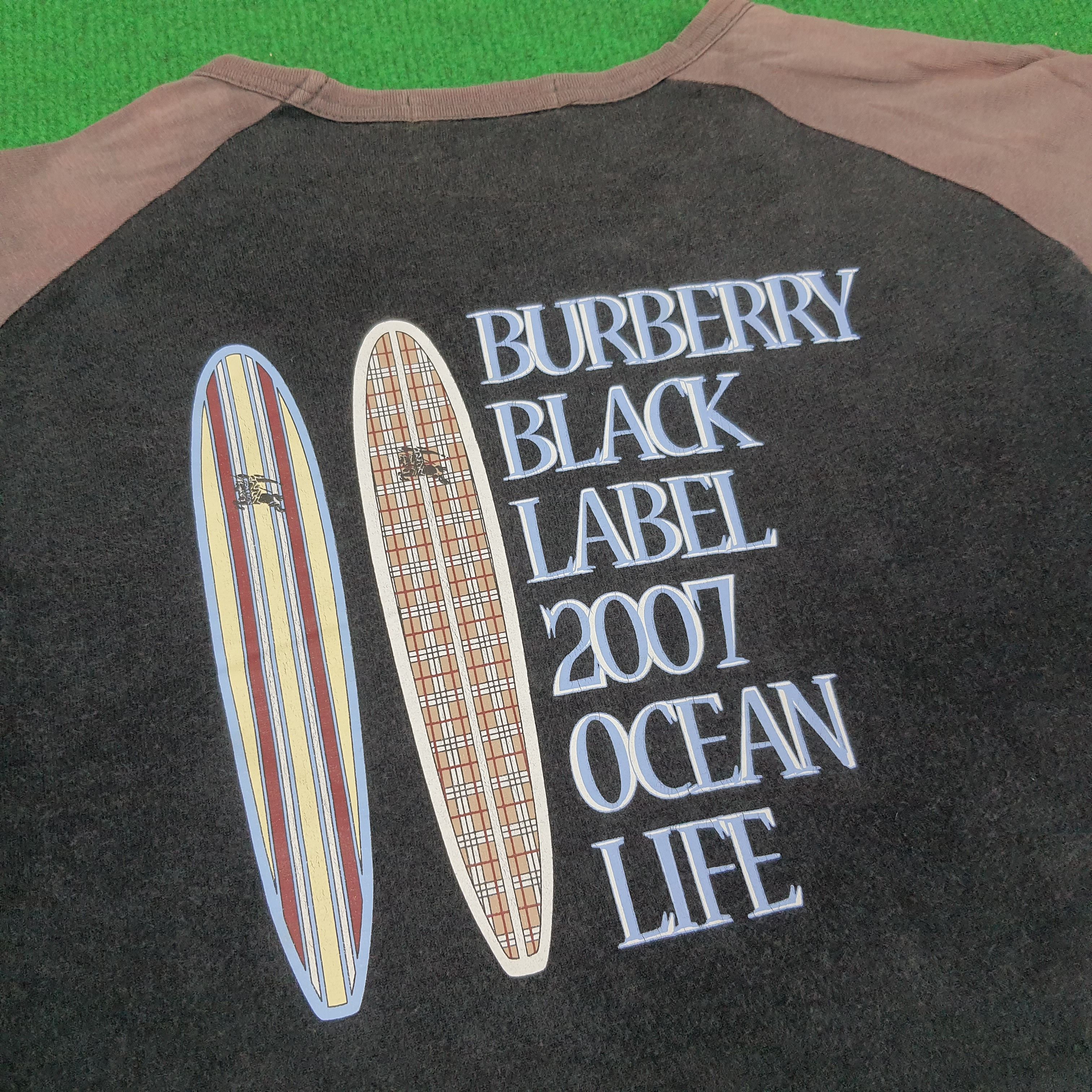 Burberry × Vintage Vintage Burberry Black Label Surfboard Nova Check T-shirt Size M / US 6-8 / IT 42-44 - 2 Thumbnail