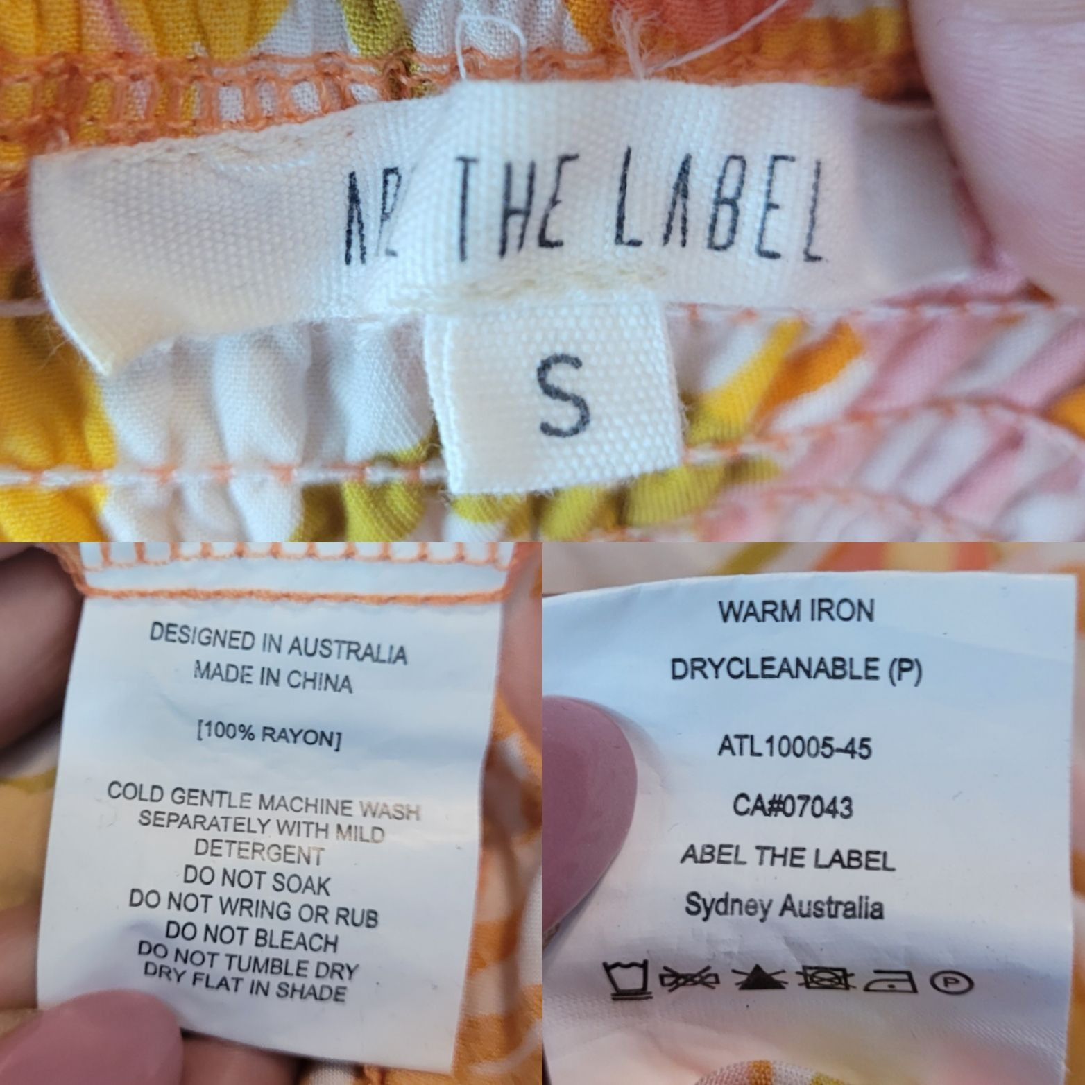 Anthropologie Abel The Label Sz S Pink Orange Floral Tie Cutout Halter Max Size S / US 4 / IT 40 - 3 Thumbnail