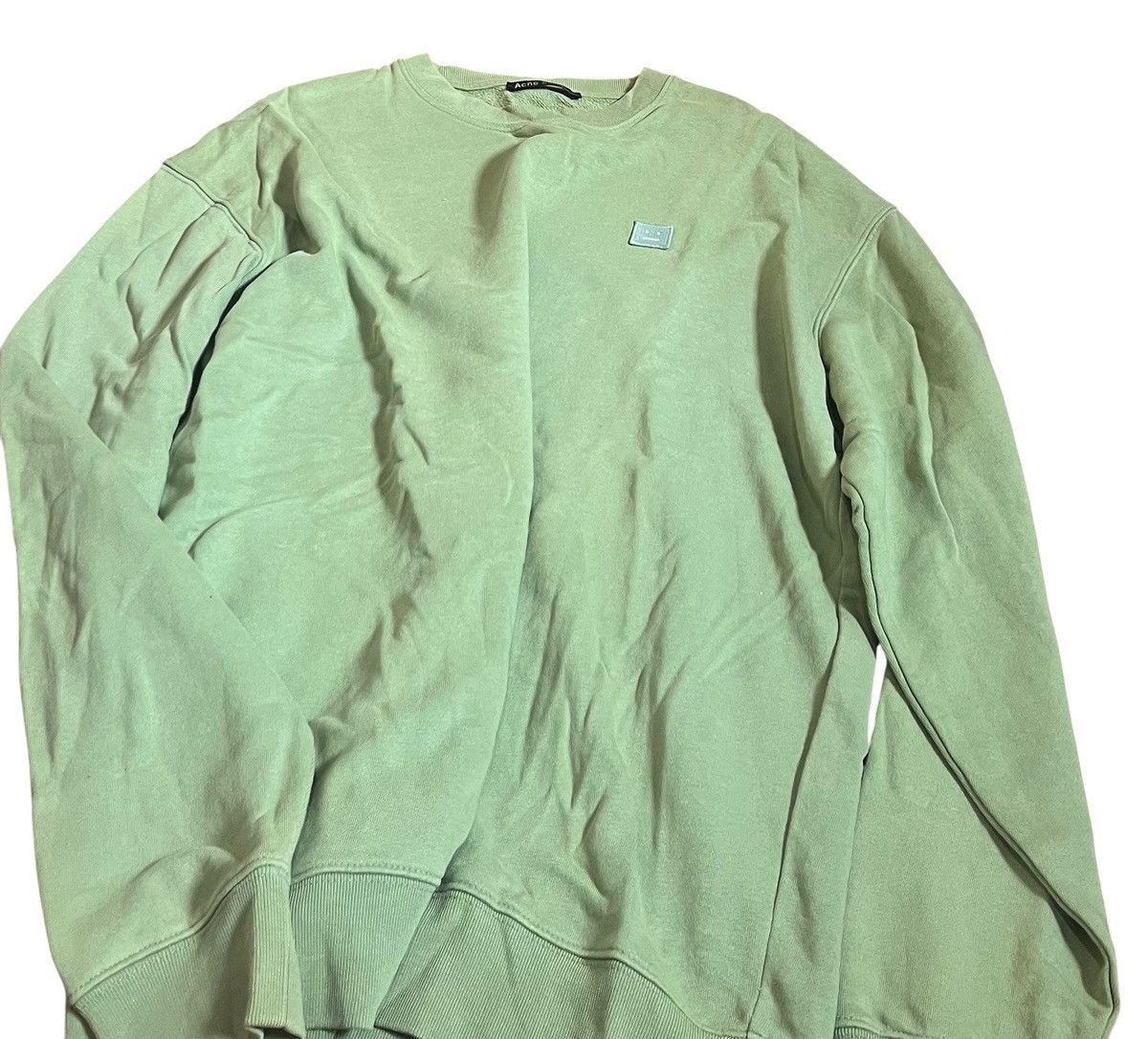 Acne Studios Acne studios face matcha green oversized sweatshirt Size US XL / EU 56 / 4 - 2 Thumbnail
