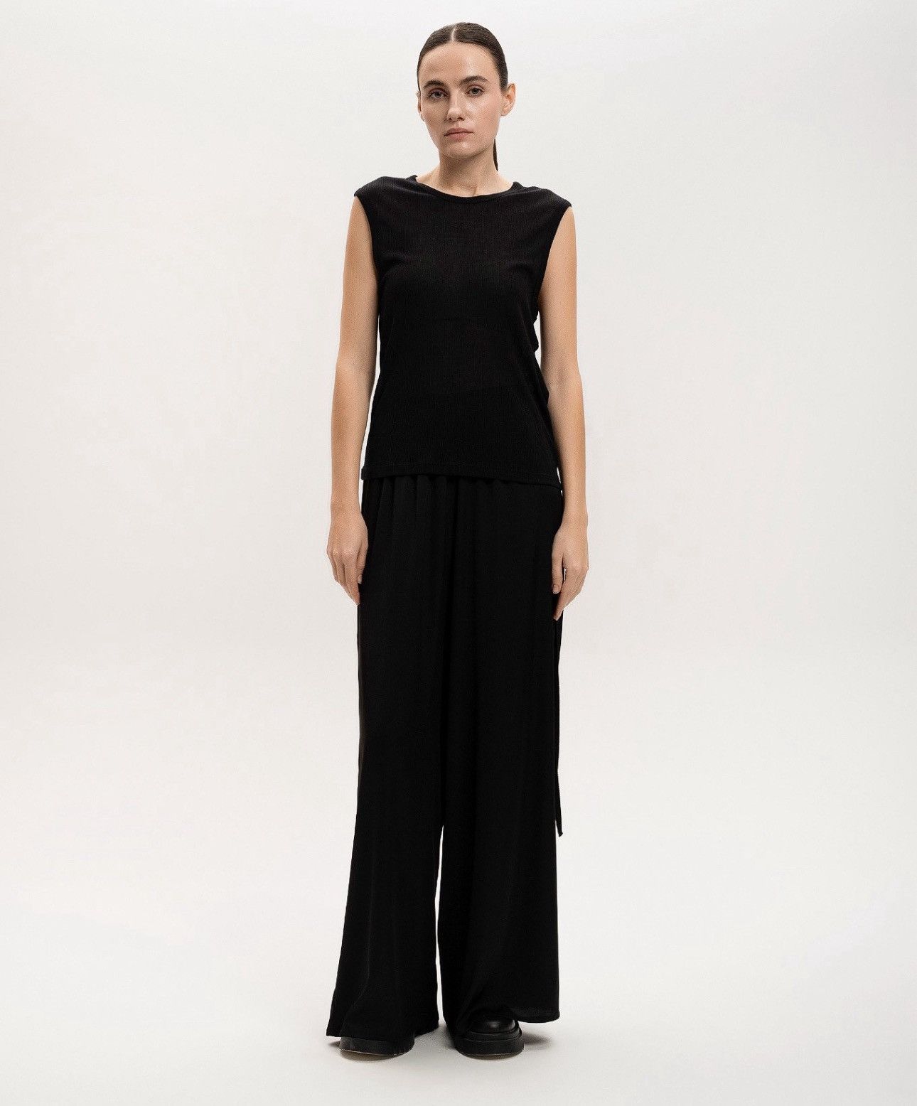Ann Demeulemeester Last Ann Demeulemeester Ribbed Black Top Size M / US 6-8 / IT 42-44 - 3 Thumbnail
