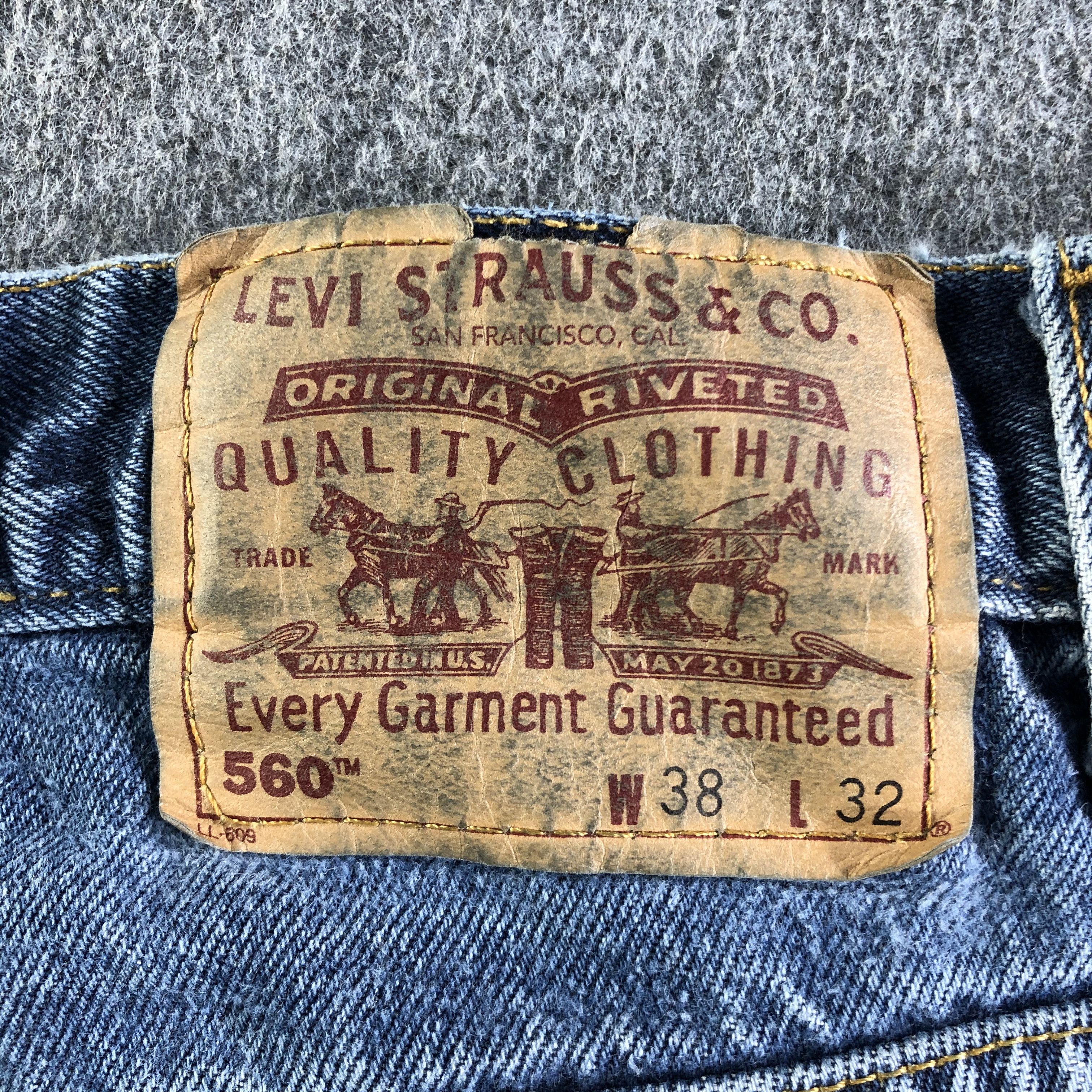 Levi's Vintage 90s Blue Wash Levis 560 Jeans-J4386 Size US 37 - 5 Thumbnail