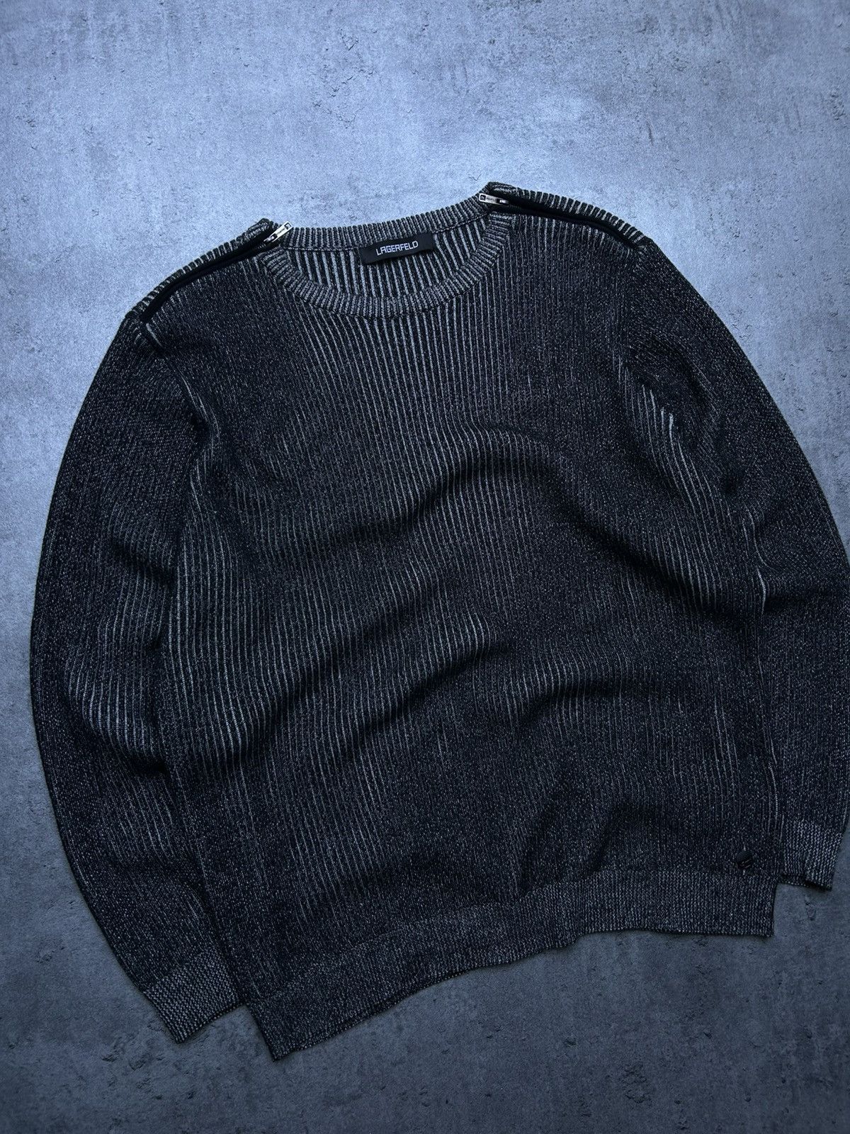 Karl Lagerfeld Lagerfeld Opium Style Knitwear Japan Style Avant Garde y2k Size US XXL / EU 58 / 5 - 3 Thumbnail