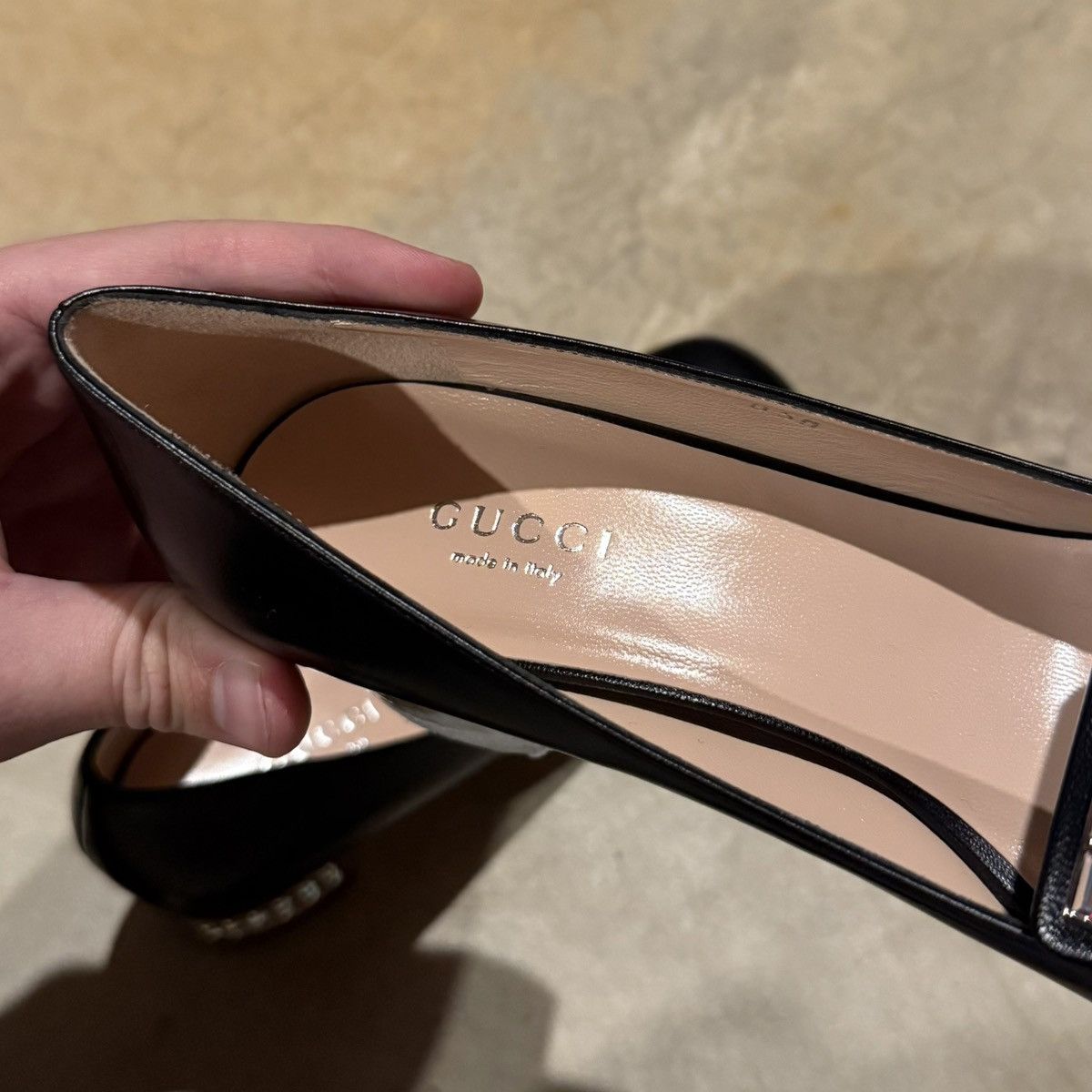 Gucci Brand New Gucci Madeleine Crystal G Leather Pump Heels EU 35 Size US 5 / IT 35 - 13 Thumbnail