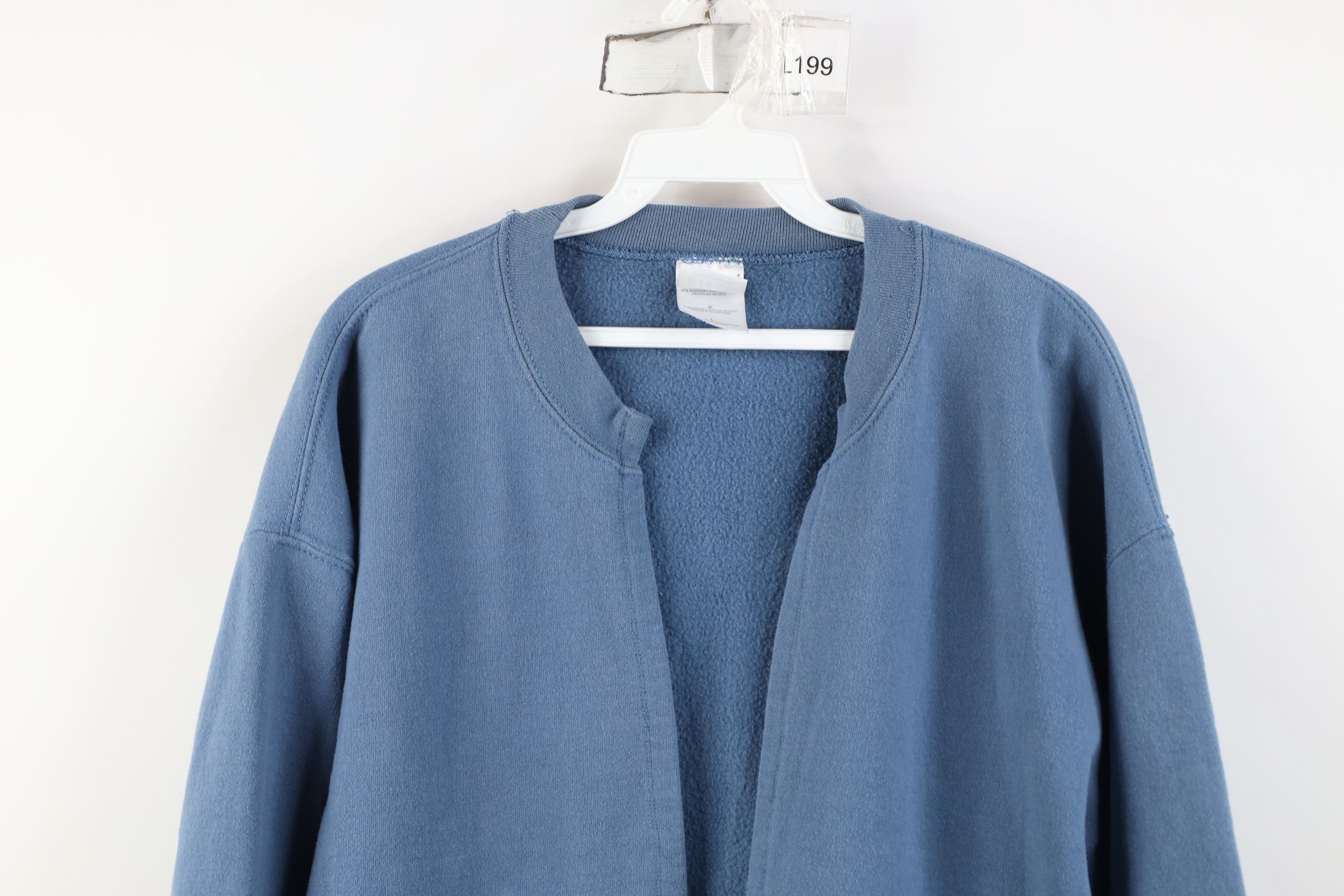 Vintage Vintage 90s Streetwear Open Front Cardigan Sweatshirt Size L / US 10 / IT 46 - 2 Thumbnail