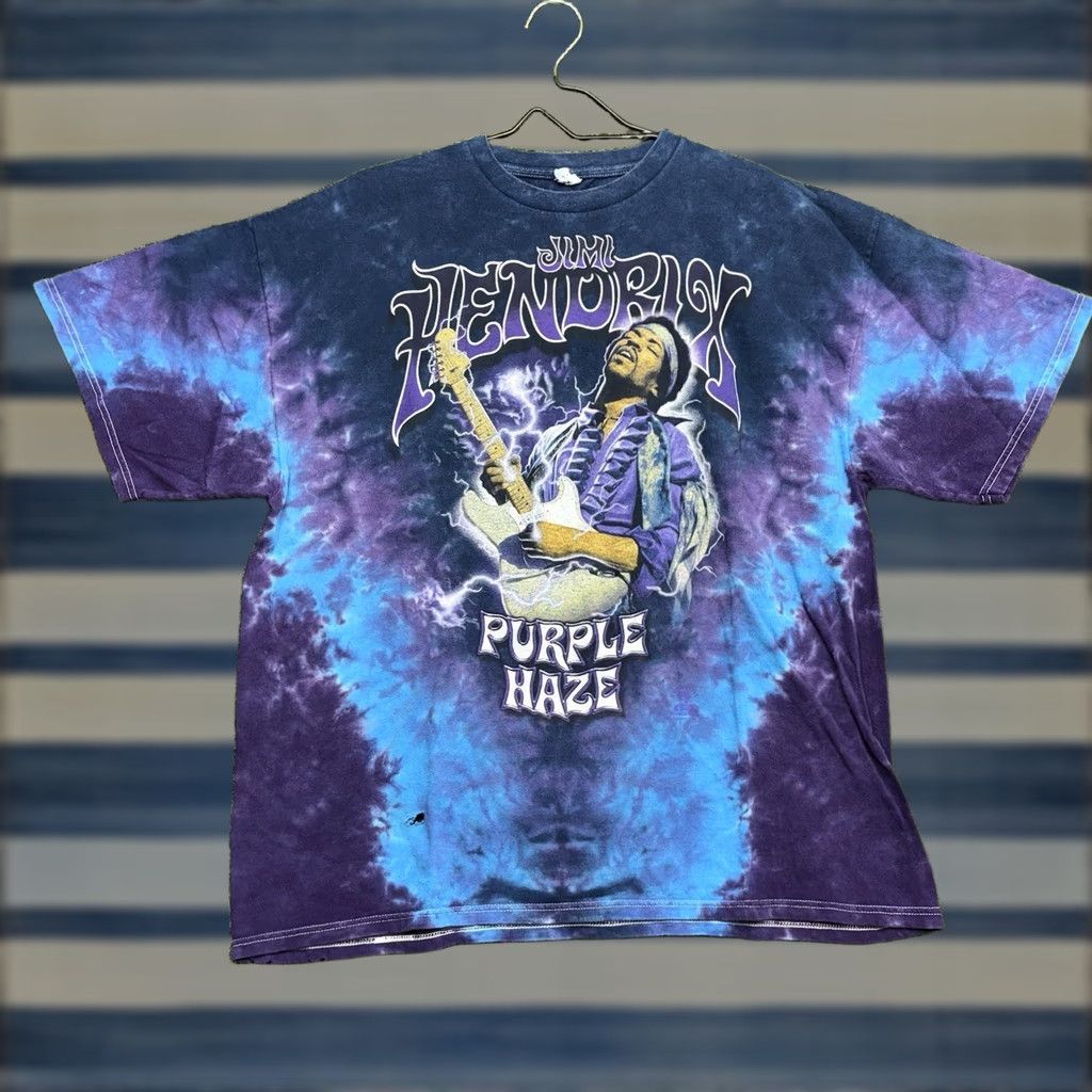 Liquid Blue Jimi Hendrix Purple Haze Shirt Mens 2XL Liquid Blue Tie Dye Band Tour Graphic Size US XXL / EU 58 / 5 - 1 Thumbnail