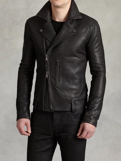 John Varvatos Biker Jacket With Zip Patch Pocket. EU 48 Size US M / EU 48-50 / 2 - 13 Thumbnail