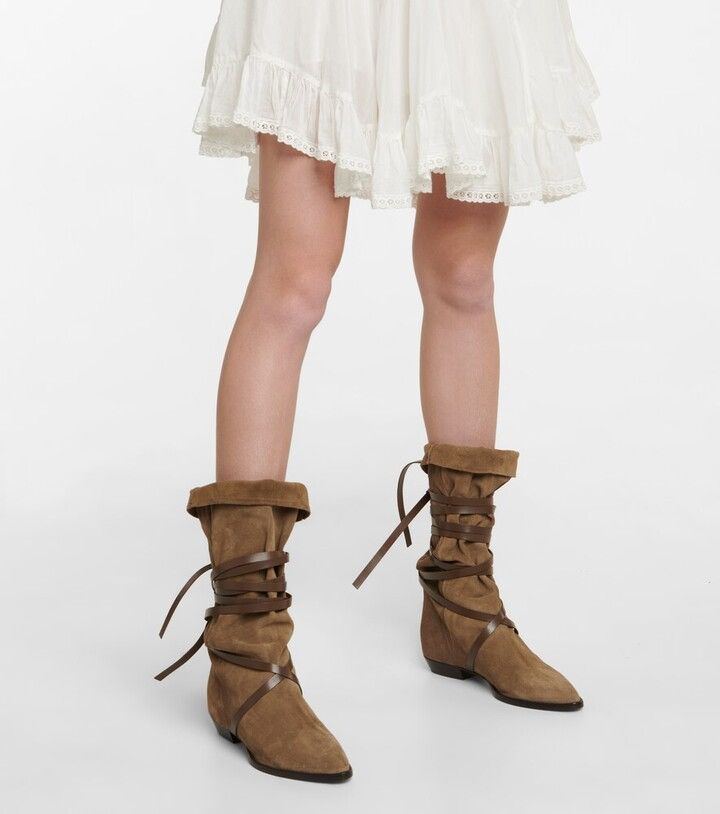 Isabel Marant Isabel Marant — Siane Pointed Suede Knee-High Boots Size US 8 / IT 38 - 4 Thumbnail