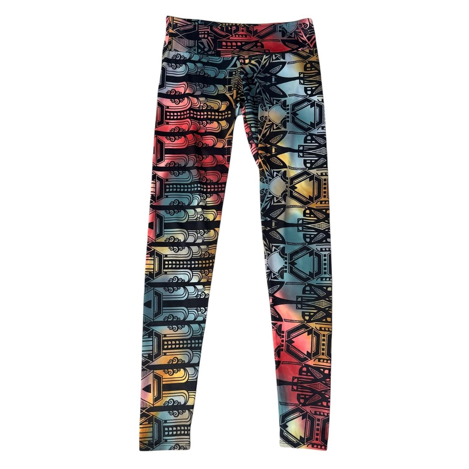 Other ONZIE Rainbow Low Rise Leggings Hot Yoga Pants Size S/M Size 30" / US 8 / IT 44 - 2 Thumbnail