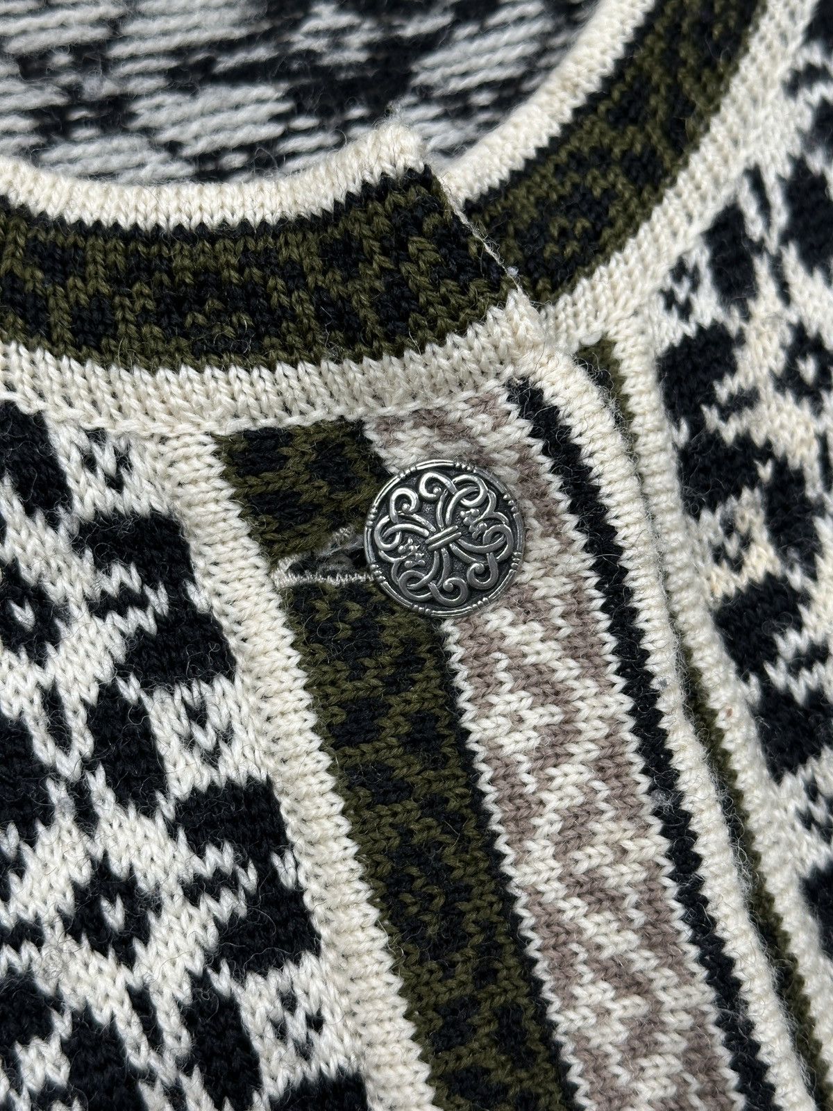 Dale Of Norway Vintage Norwegian Telemark Pure Wool Nordic Cardigan Size L / US 10 / IT 46 - 11 Thumbnail
