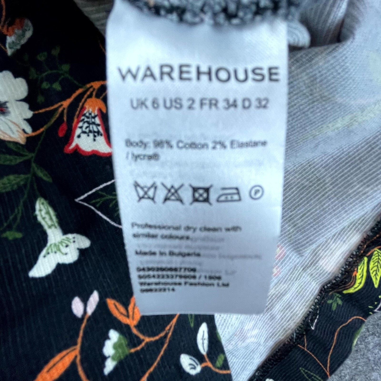 Warehouse Warehouse Dress 2 Black Dark Romantic Boho 90s Y2K Retro Size XS / US 0-2 / IT 36-38 - 9 Thumbnail