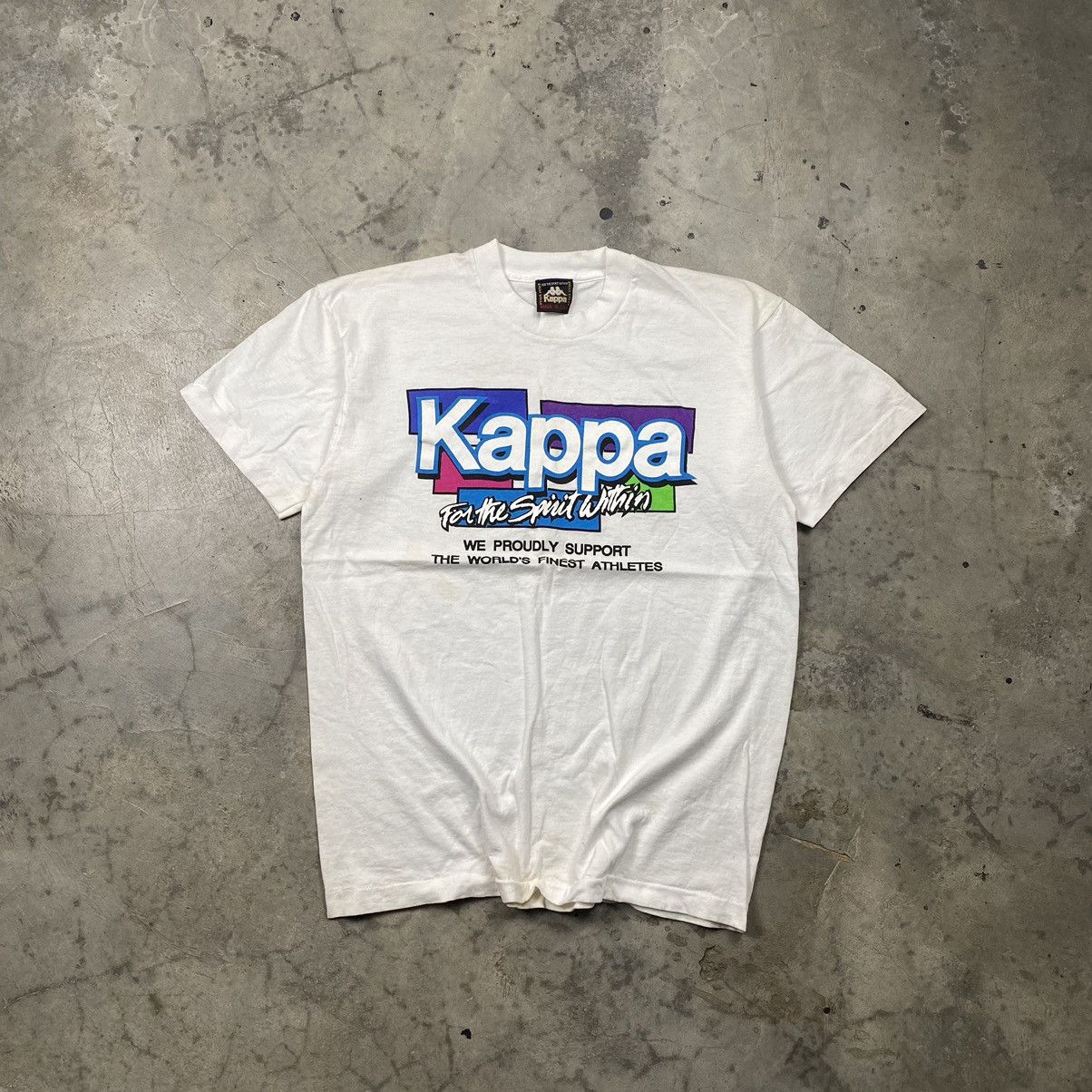 Kappa × Vintage True Vintage 90s Kappa Made In Usa Tee Size US L / EU 52-54 / 3 - 1 Thumbnail