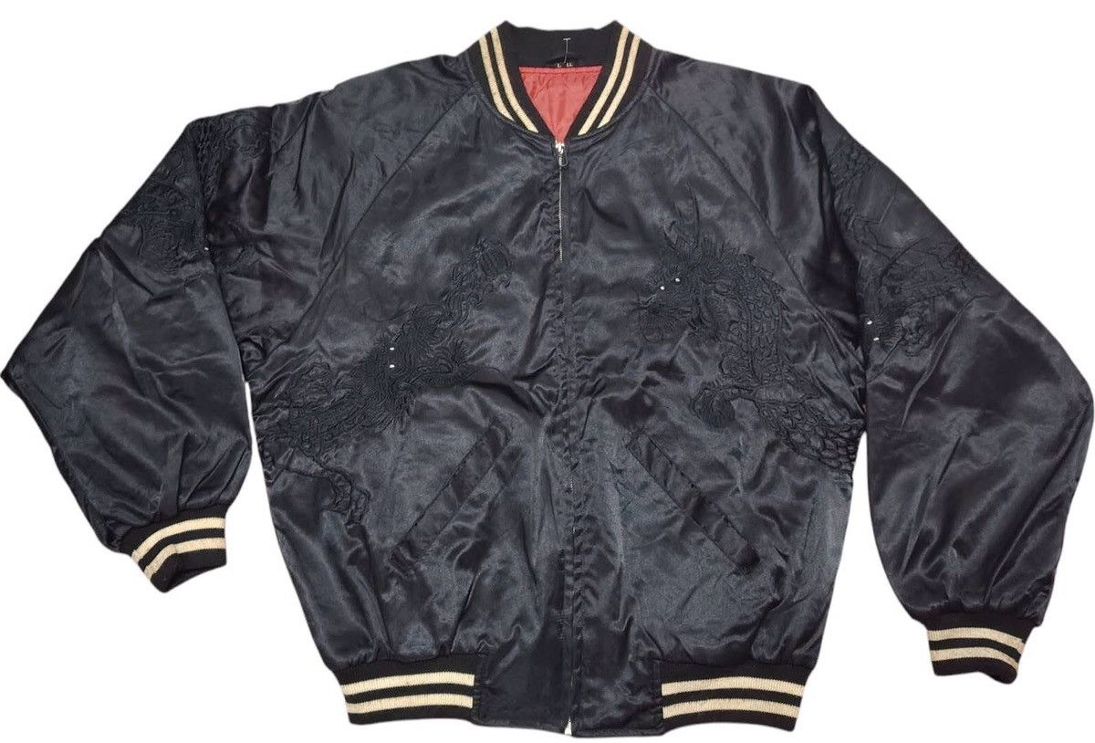 Japanese Brand × Vintage Vintage Souvenir Sukajan Black Dragon Size US L / EU 52-54 / 3 - 16 Thumbnail