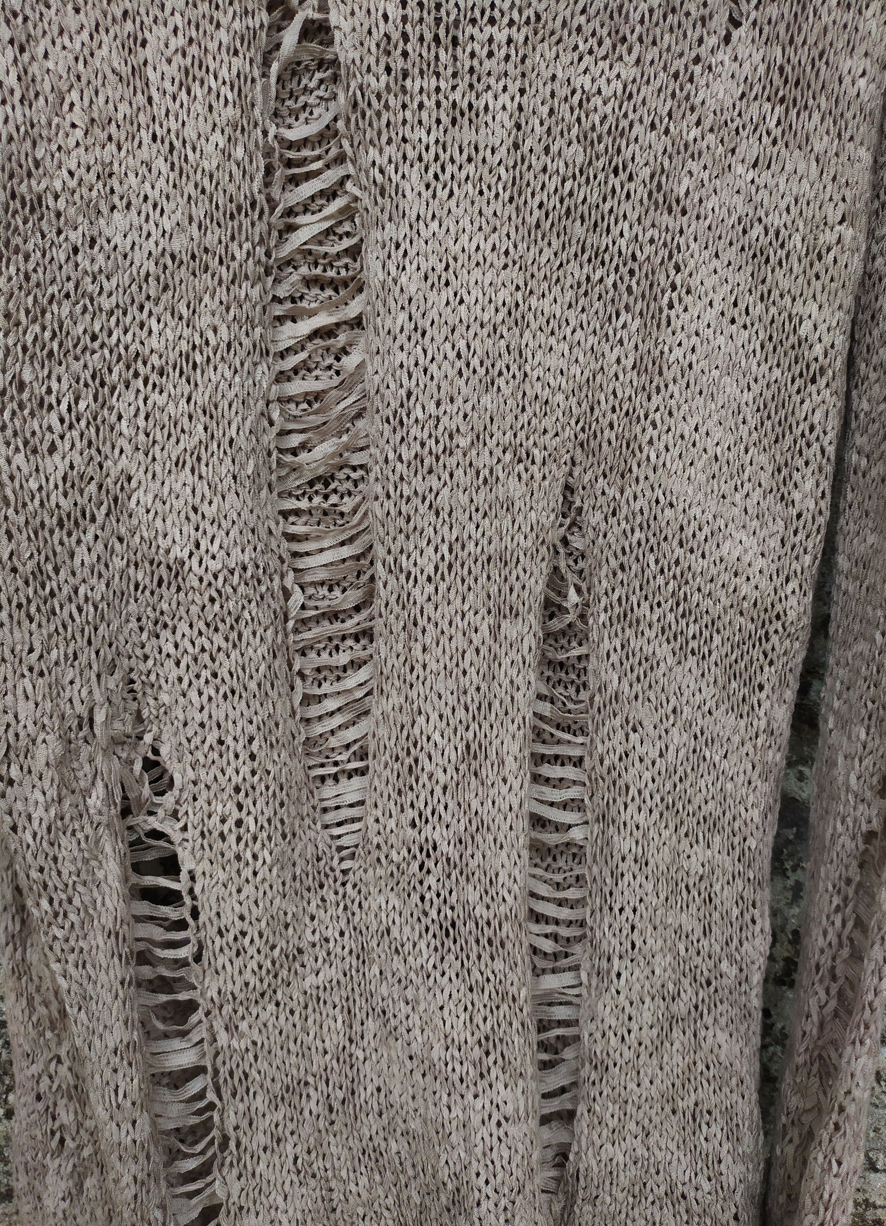 20471120 × Japanese Brand Unbrand Fishnet knit Distressed Size US M / EU 48-50 / 2 - 11 Thumbnail