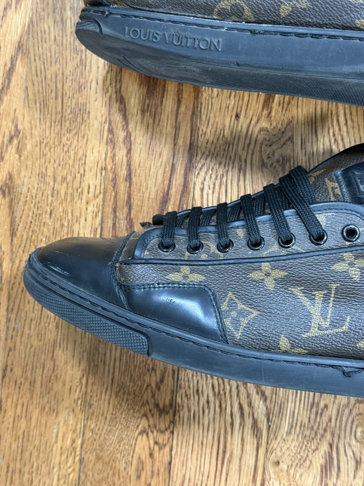 Louis Vuitton Louis Vuitton Calfskin Monogram Slalom Sneakers Leather Size US 9.5 / EU 42-43 - 6 Thumbnail